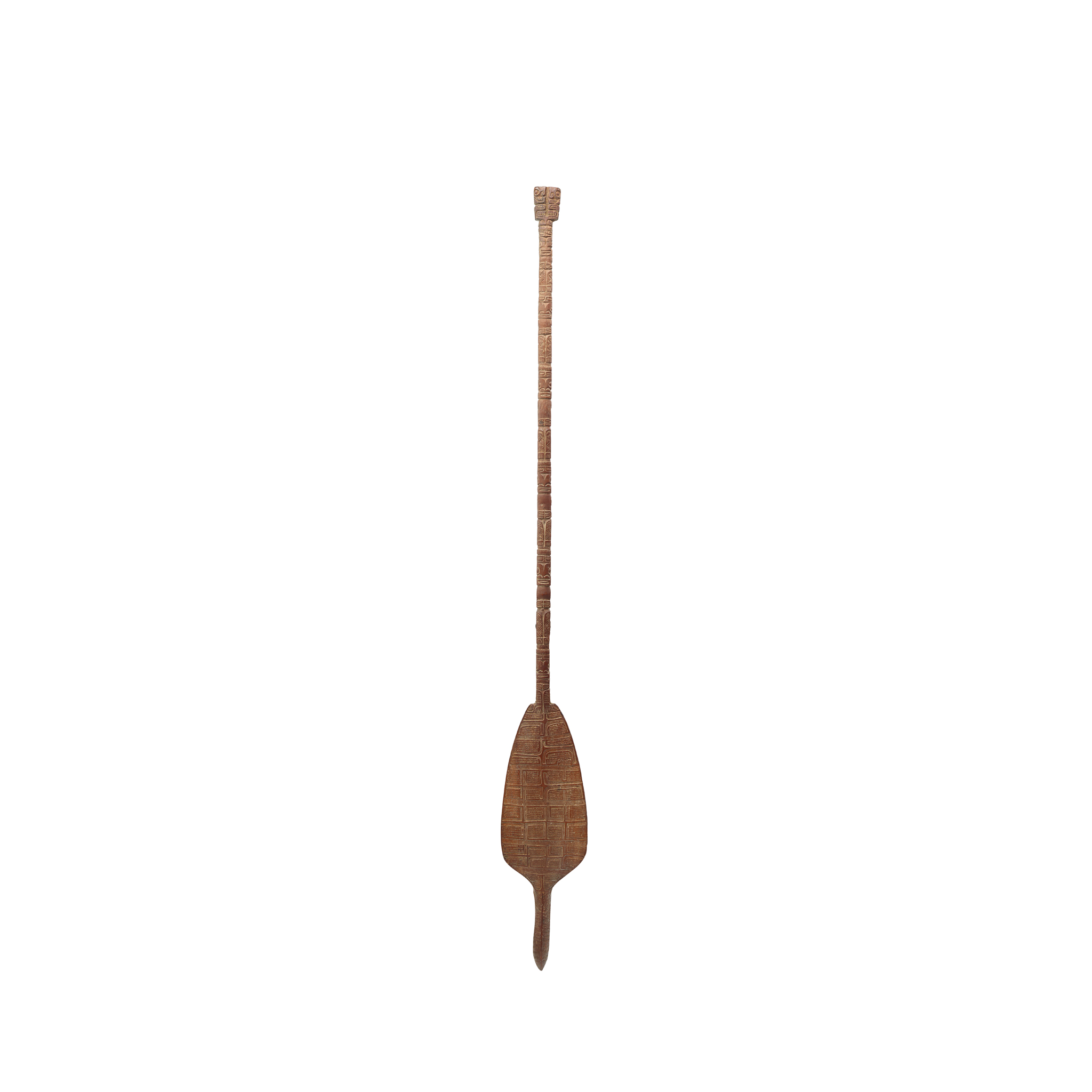 CEREMONIAL WOODEN PADDLE
