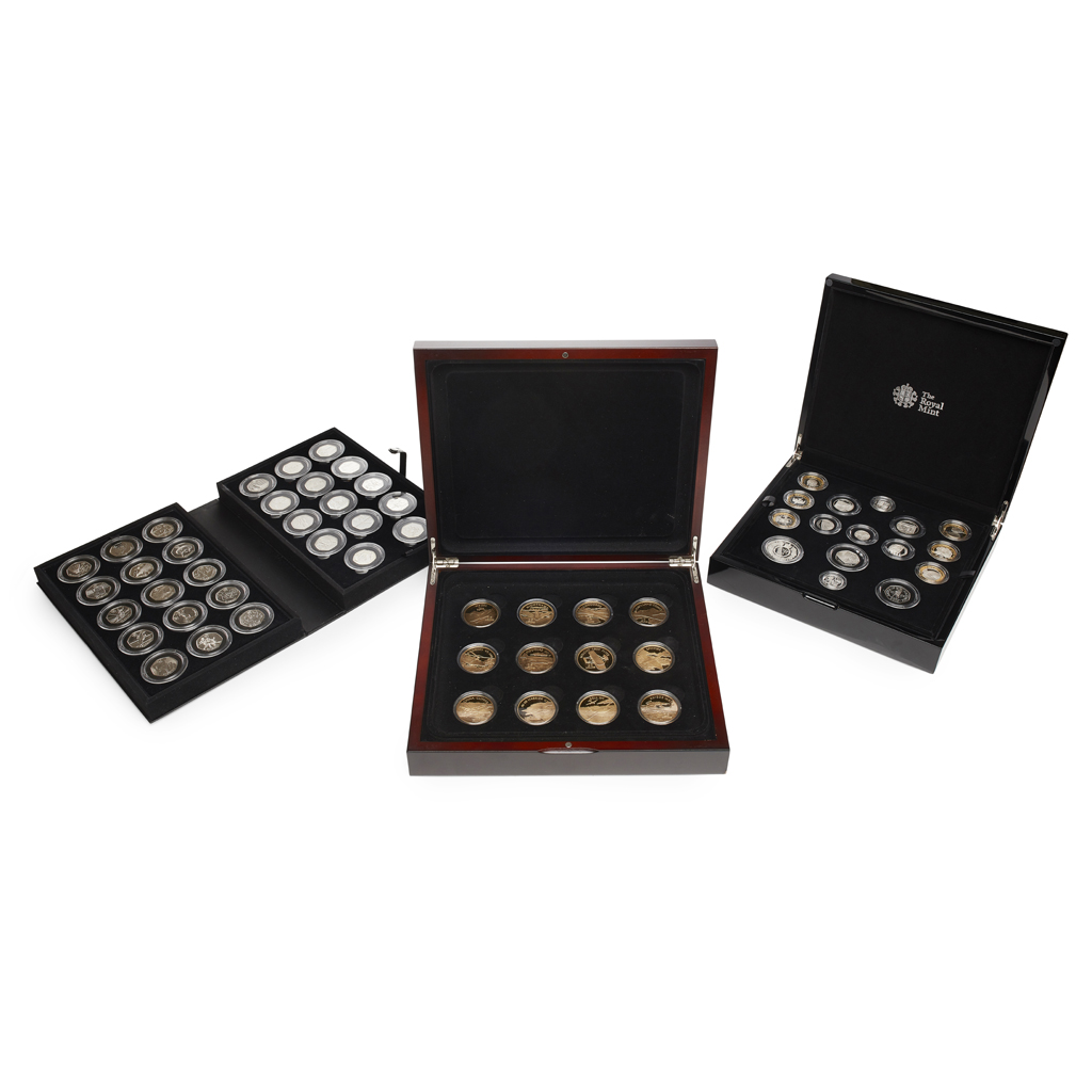 U.K. - A cased set of silver proof coins