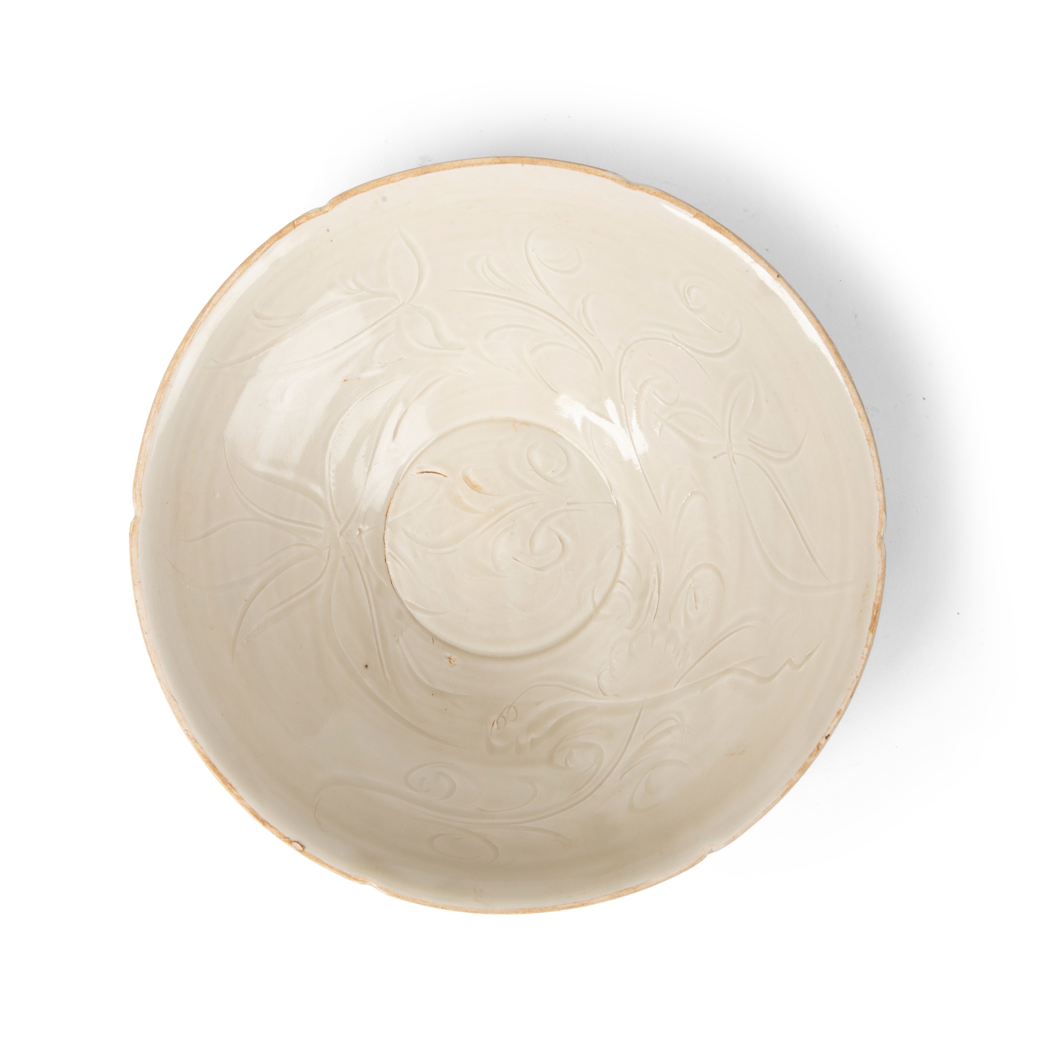 DING-TYPE GLAZED 'FLOWER' BOWL