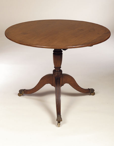 A Regency mahogany tilt-top table