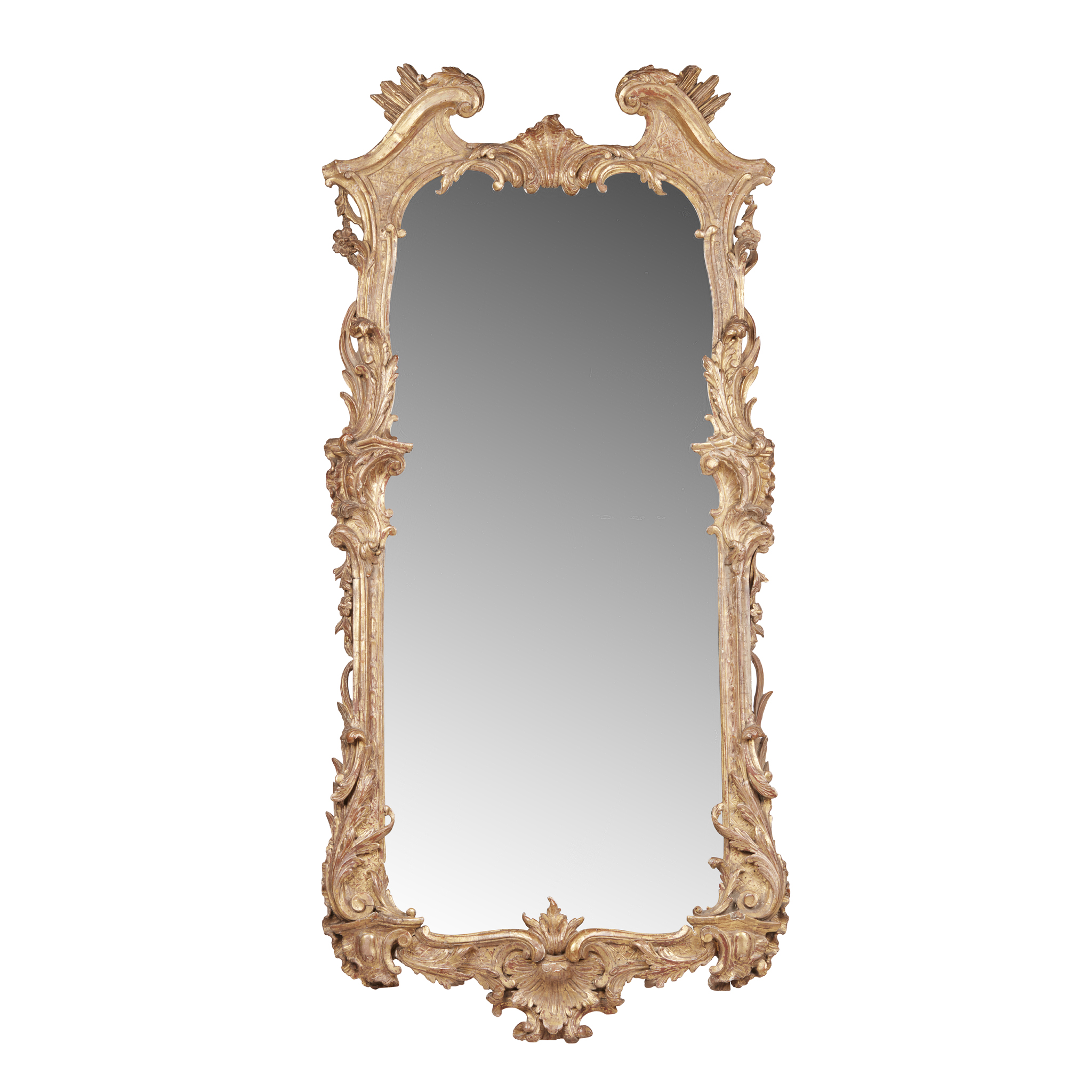 GEORGE II GILTWOOD PIER MIRROR