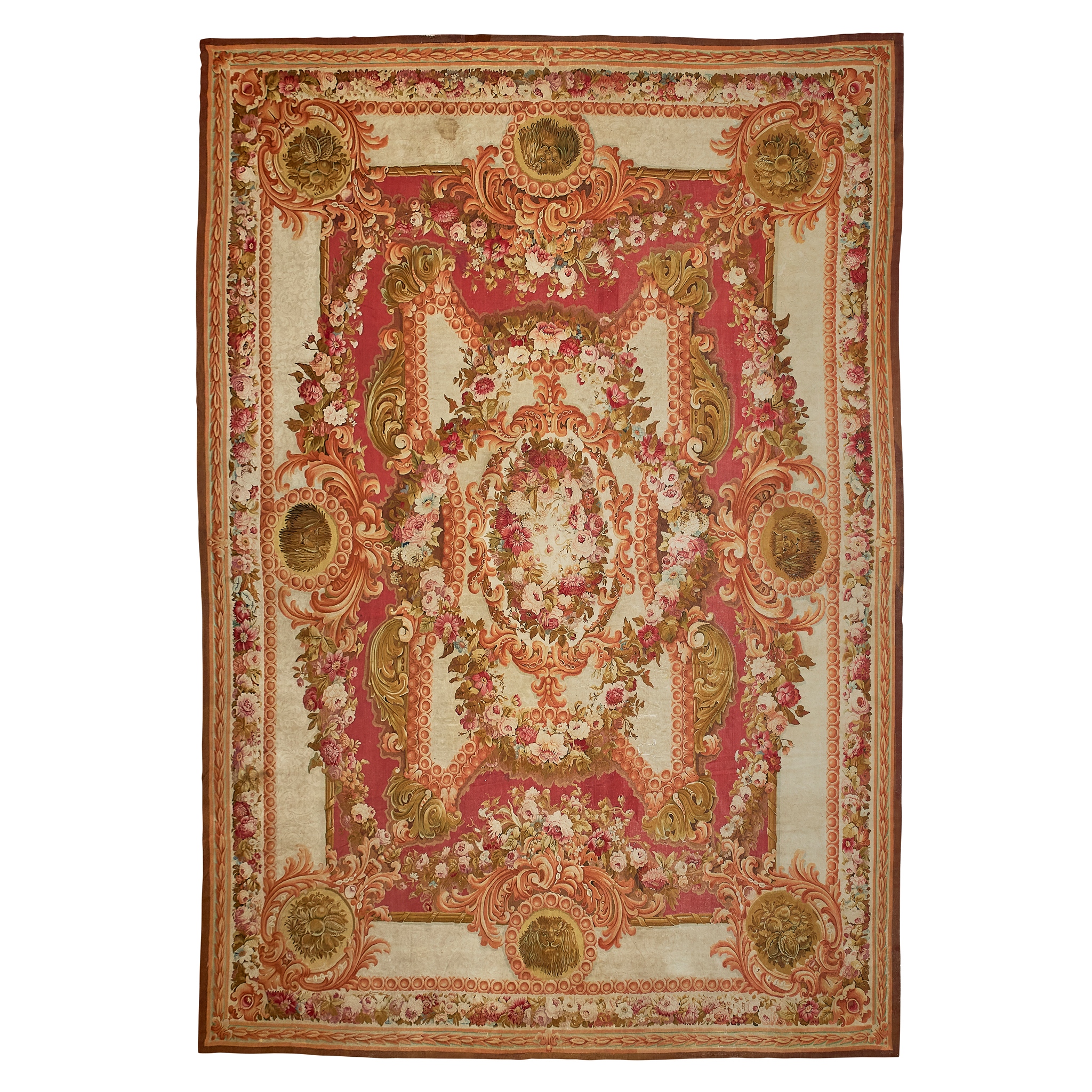 LARGE AUBUSSON CARPET