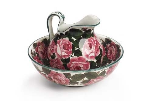 A Wemyss matched ewer and basin,