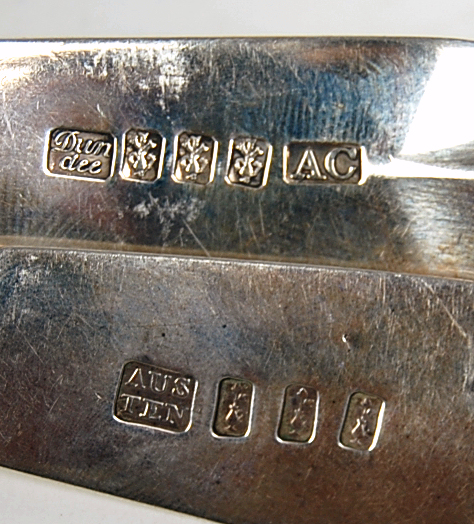 Dundee - two Scottish provincial toddy ladles