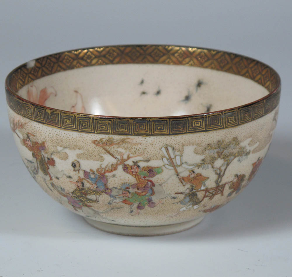 A Japanese Satsuma bowl Meiji Period