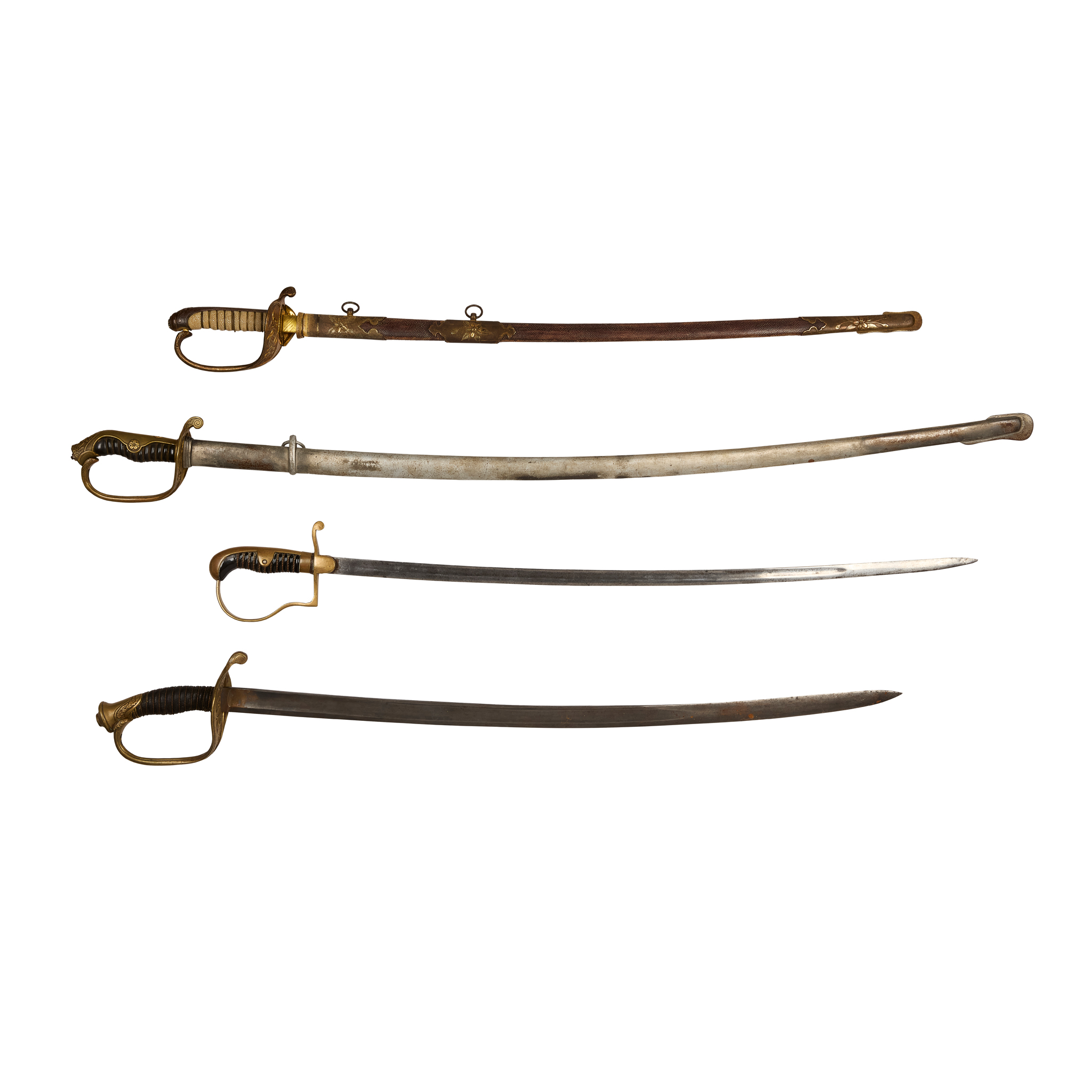 FOUR CEREMONIAL SWORDS