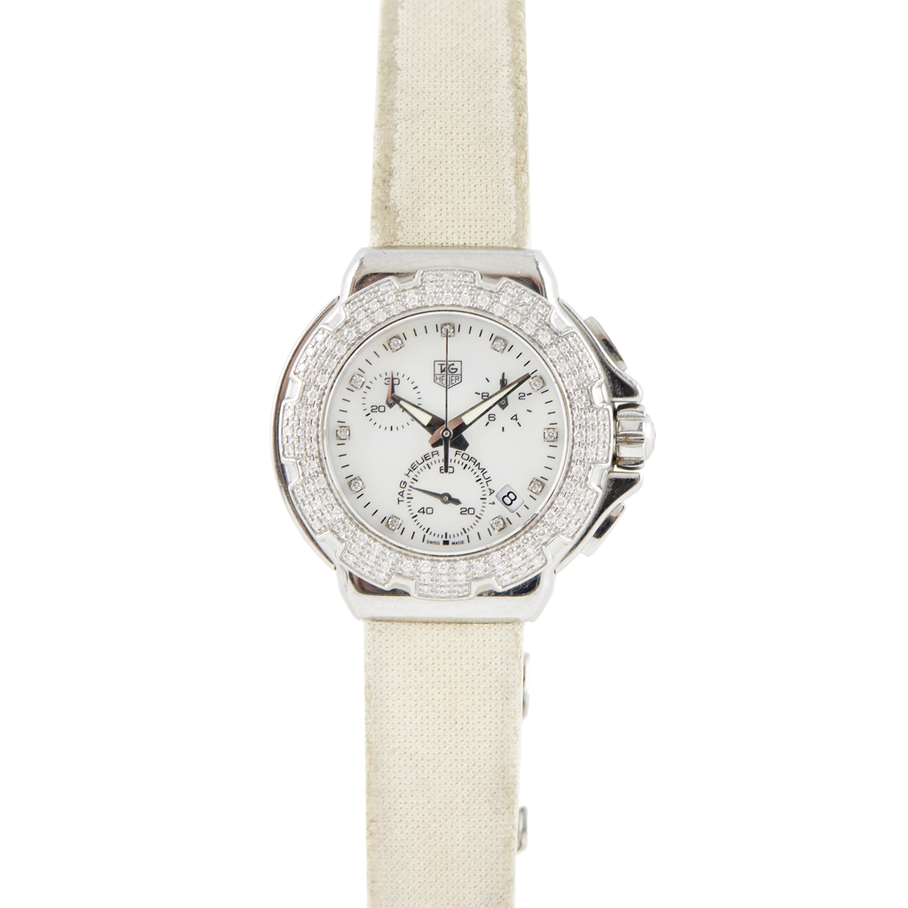 TAG HEUER - A lady's diamond set chronograph