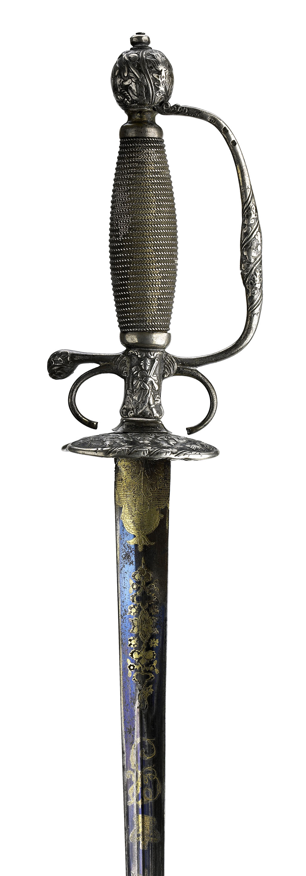 An 18th century silver hilted small sword of Jacobite interest