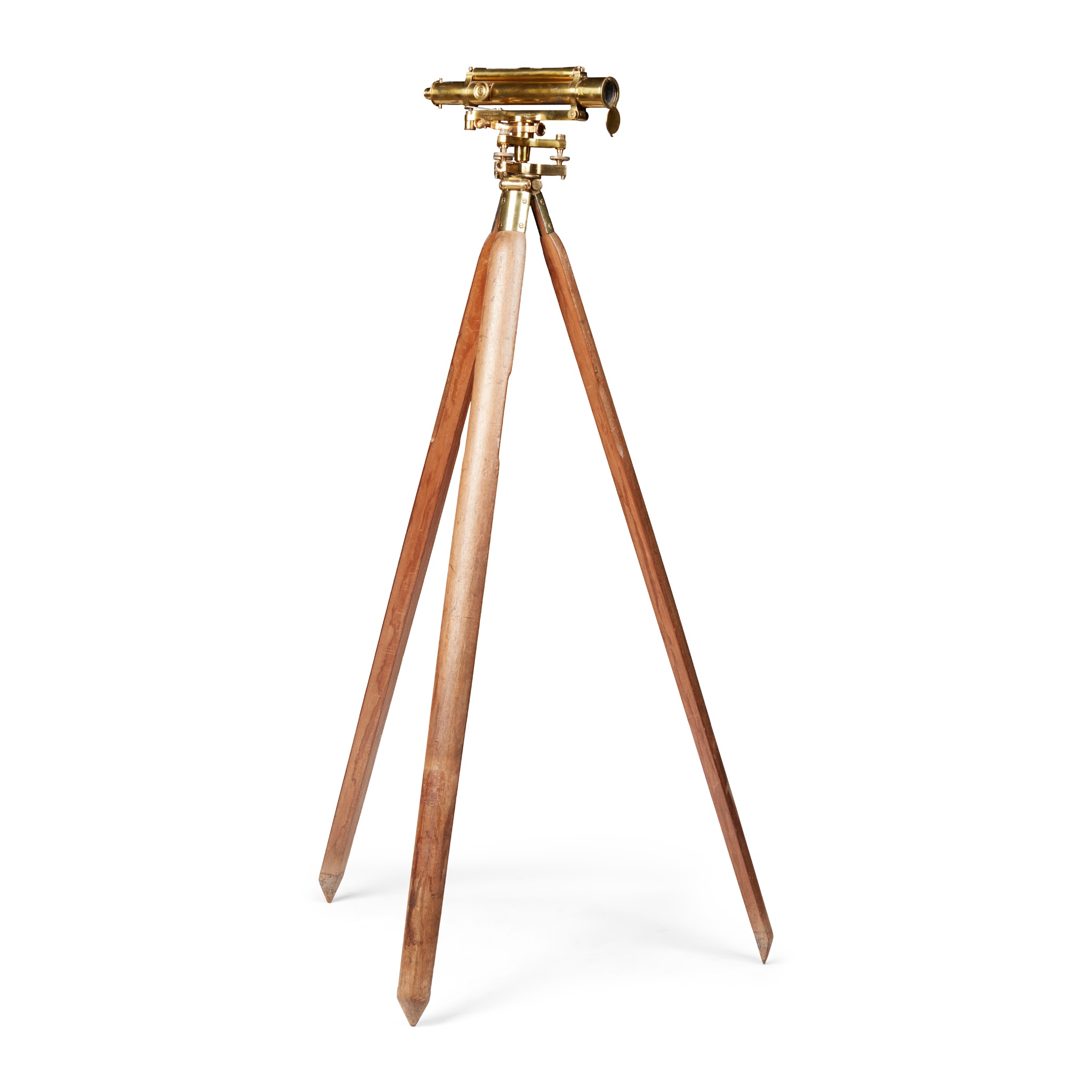 ENGLISH BRASS SURVEYOR'S LEVEL, BY TROUGHTON & SIMMS