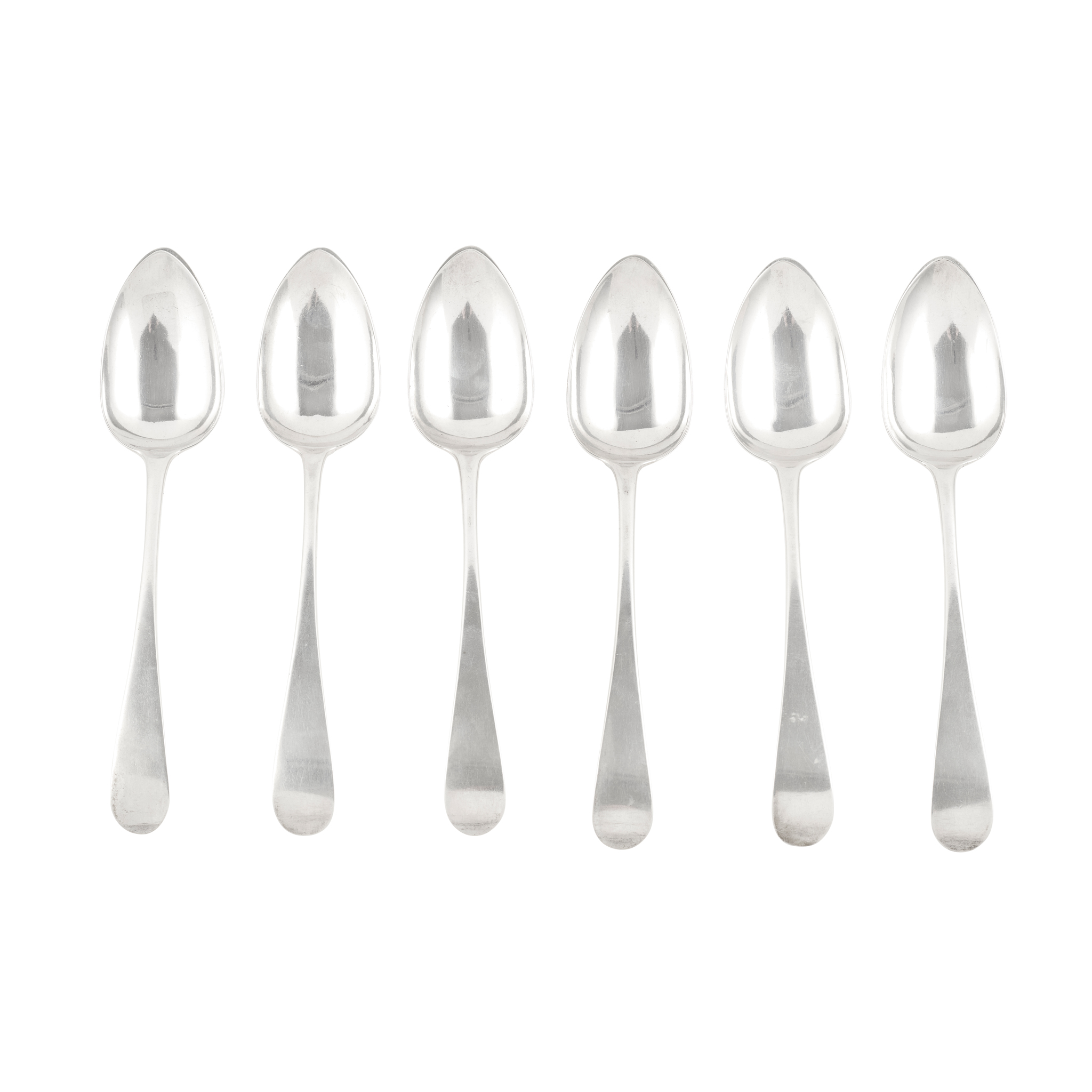 INVERNESS - A SET OF SIX SCOTTISH PROVINCIAL TABLESPOONS