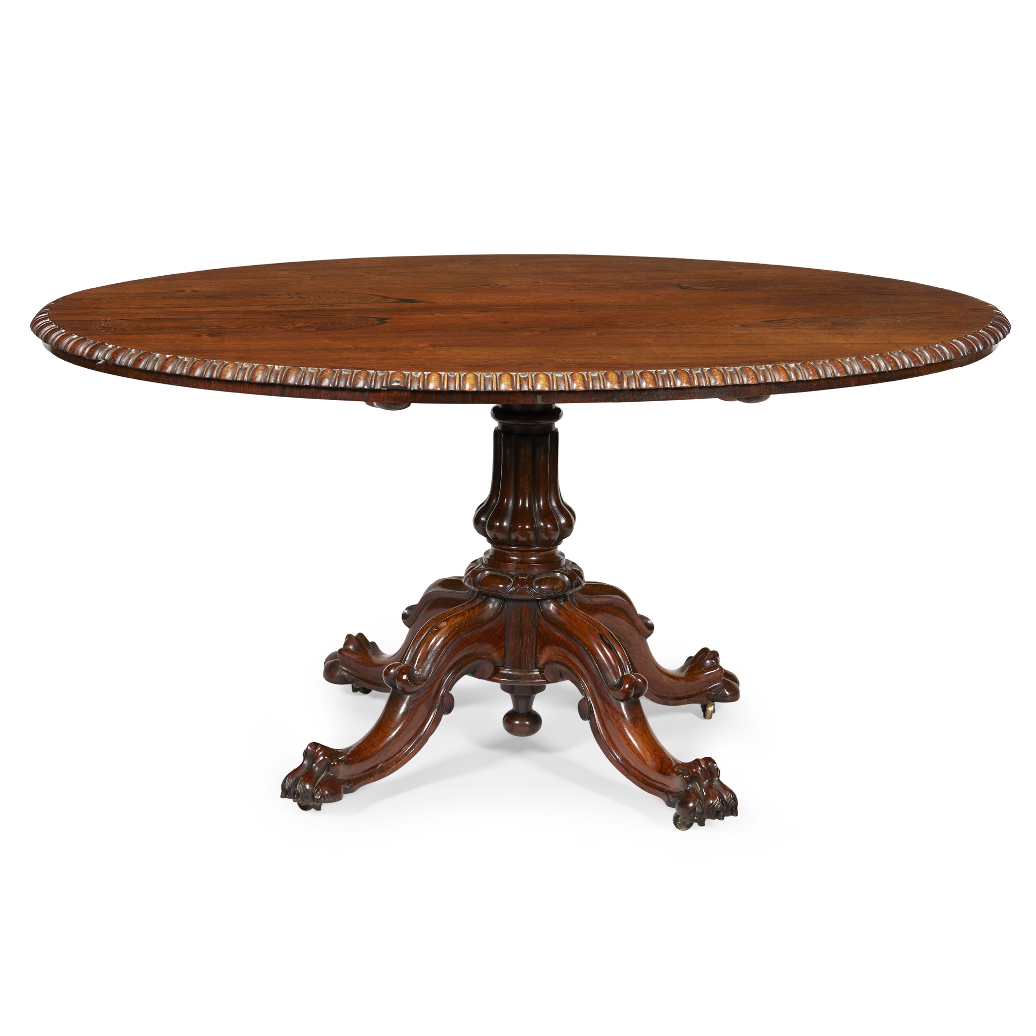 EARLY VICTORIAN ROSEWOOD CENTRE TABLE BY GILLOWS