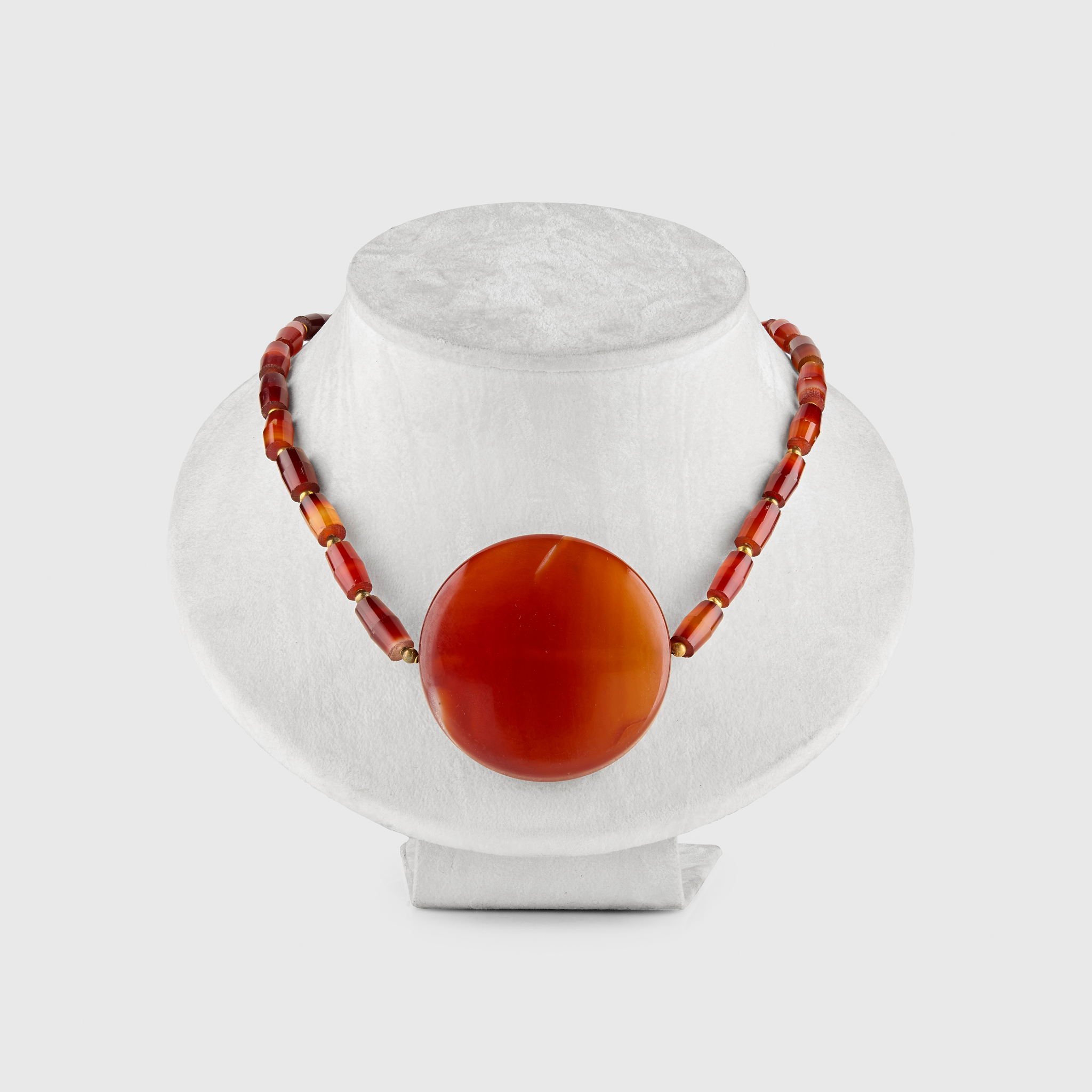 CARNELIAN BEADED NECKLACE