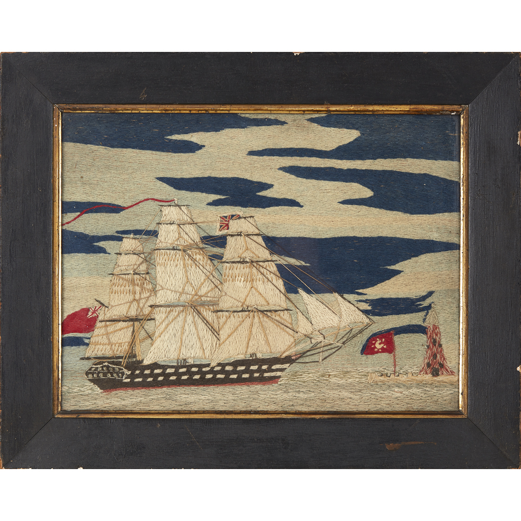 SAILOR'S WOOLWORK PICTURE