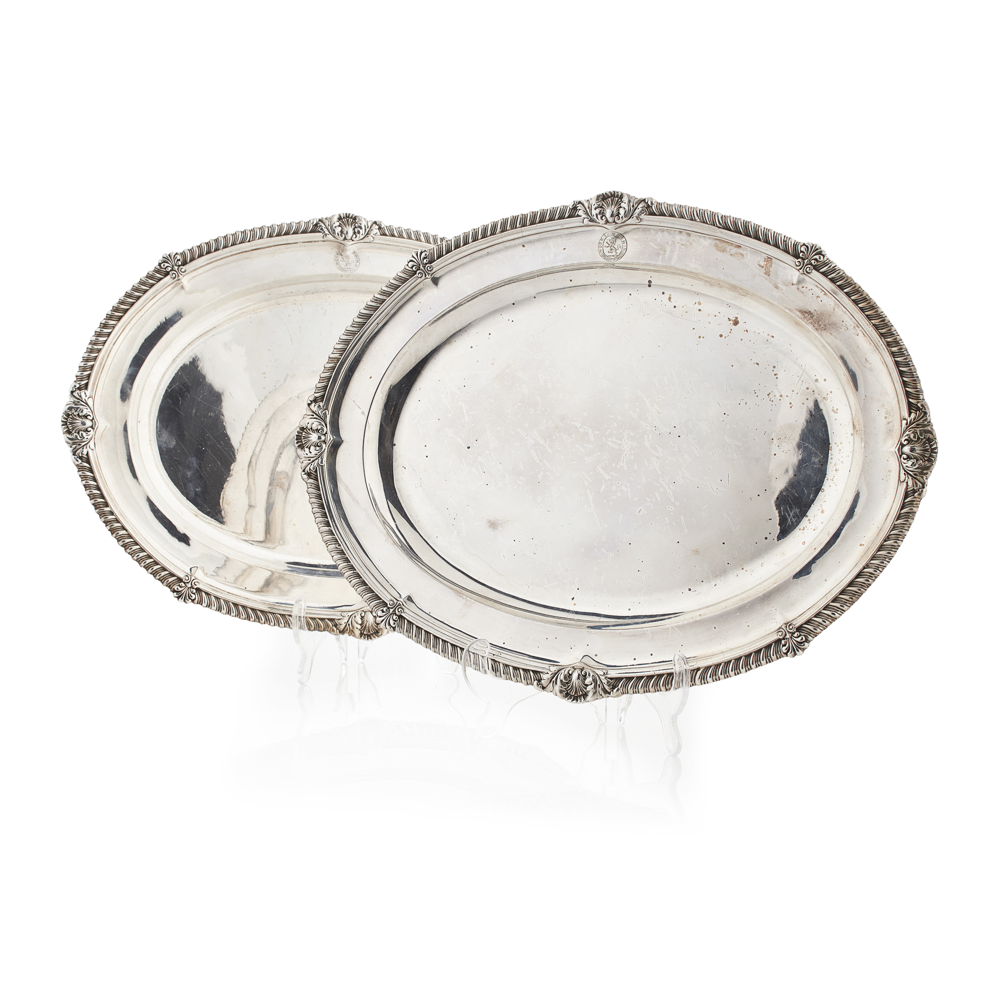 A pair of George IV serving dishes