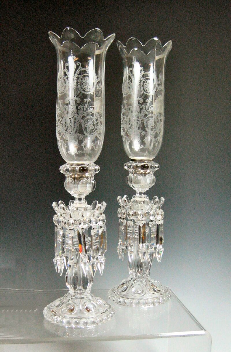 A pair of late Victorian lustres