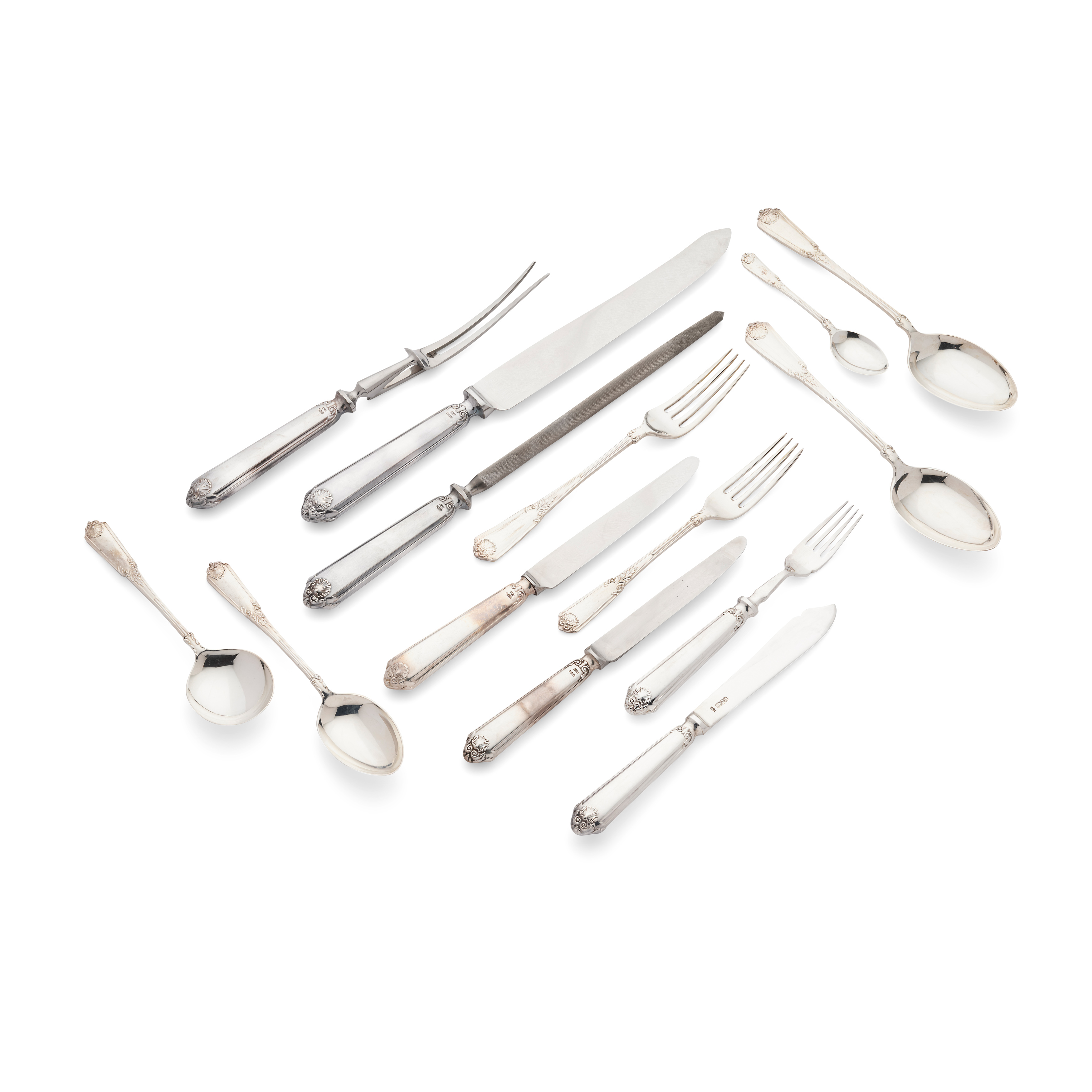 A LATE 20TH CENTURY MATCHED CANTEEN OF FLATWARE