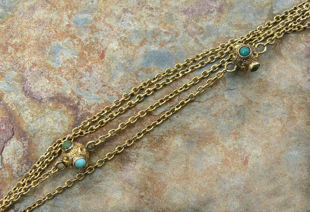 A Victorian 18ct gold long chain,