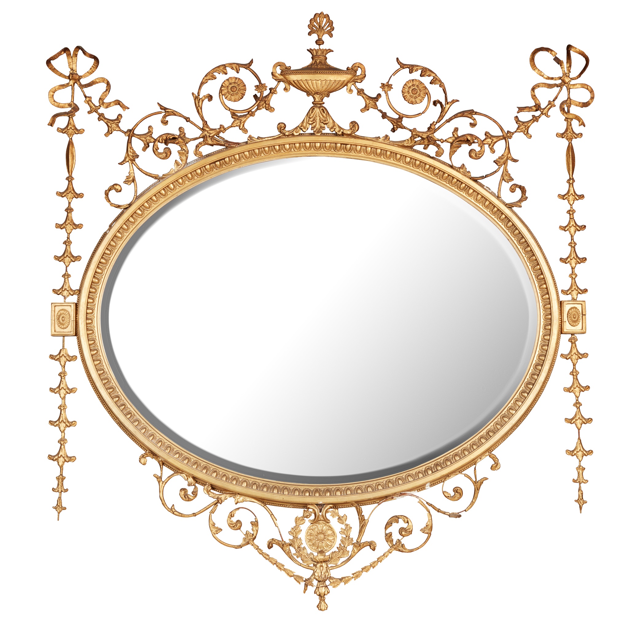 GEORGE III STYLE GILTWOOD MIRROR