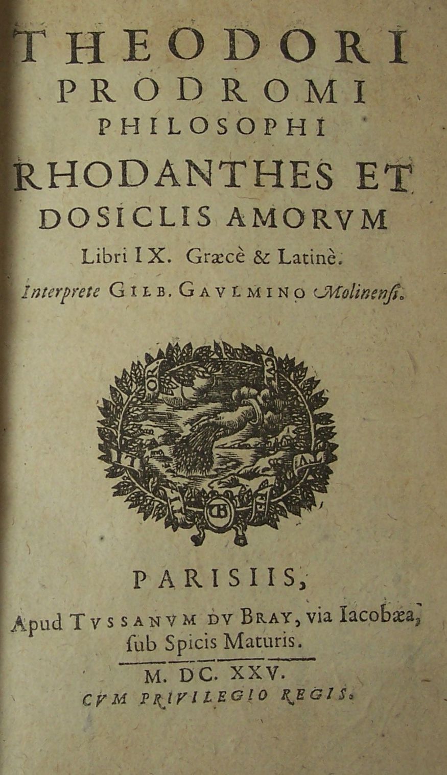 Prodromus, Theodorus
