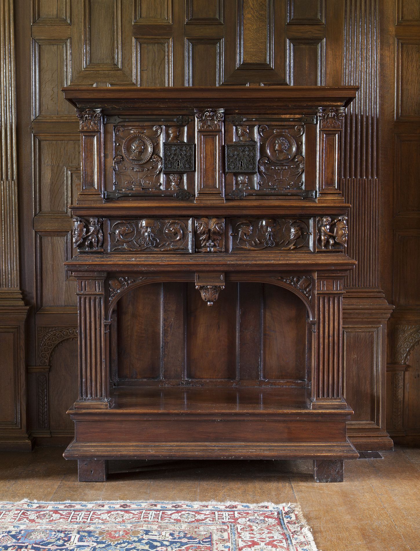 FRENCH WALNUT SIDE CABINET