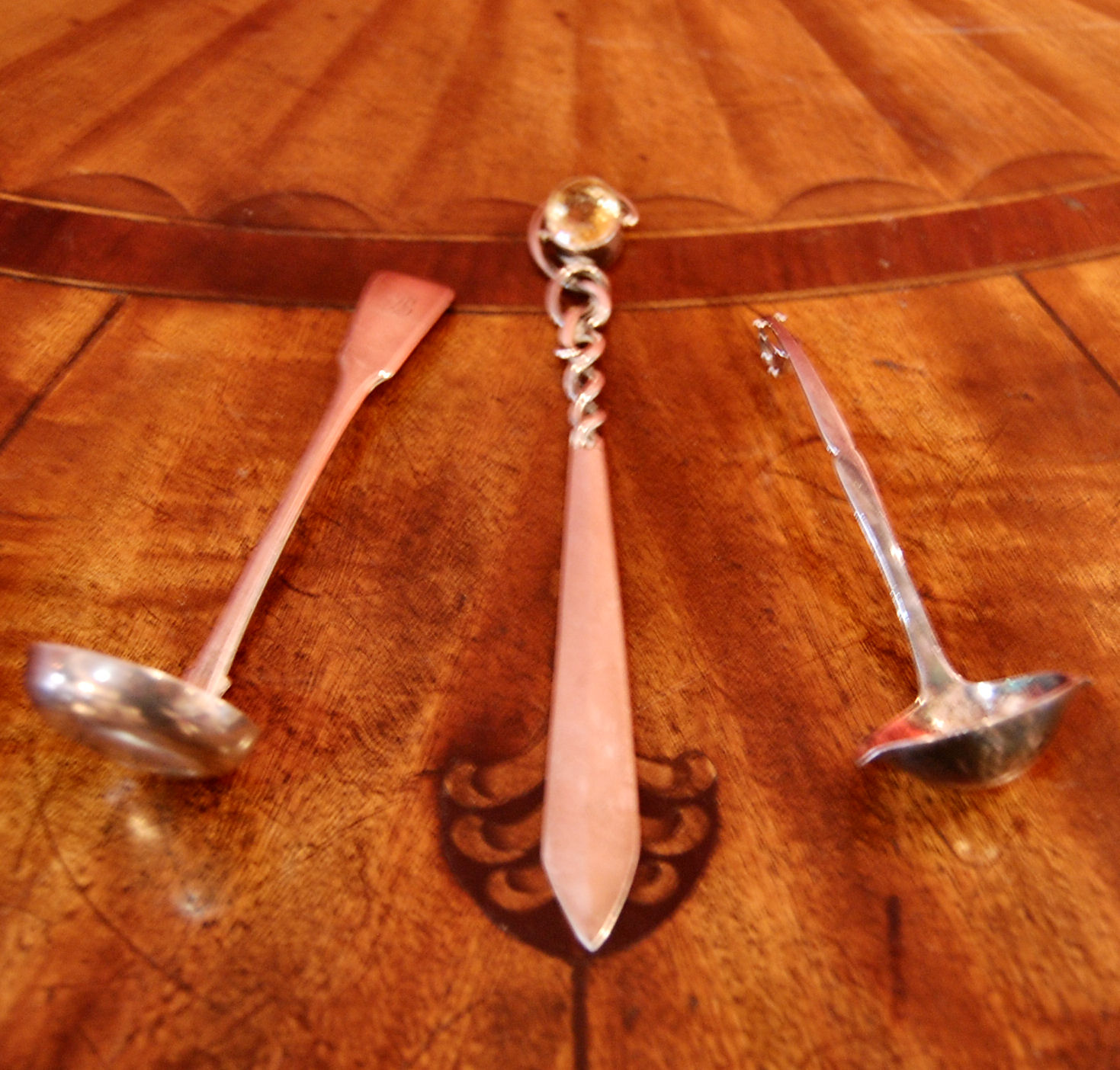 A Scottish silver and gem stone mounted letter opener