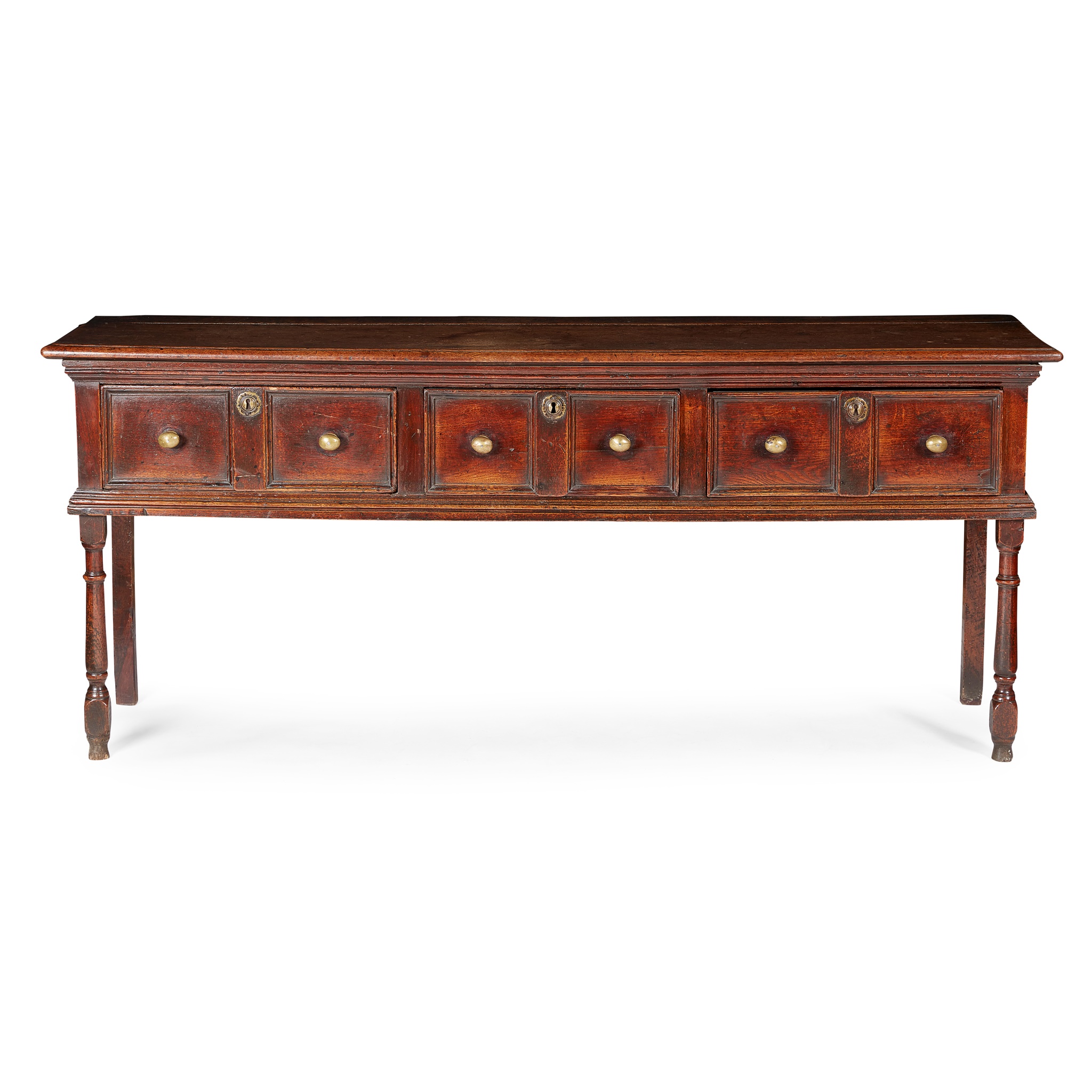 WILLIAM AND MARY OAK DRESSER BASE