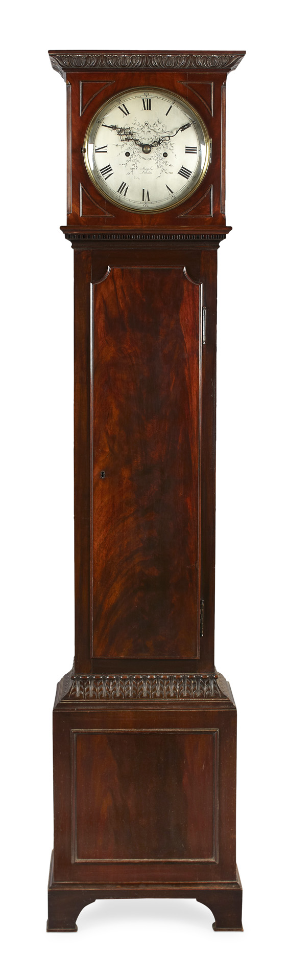 VICTORIAN MAHOGANY LONG CASE CLOCK BY MAPLE & CO.