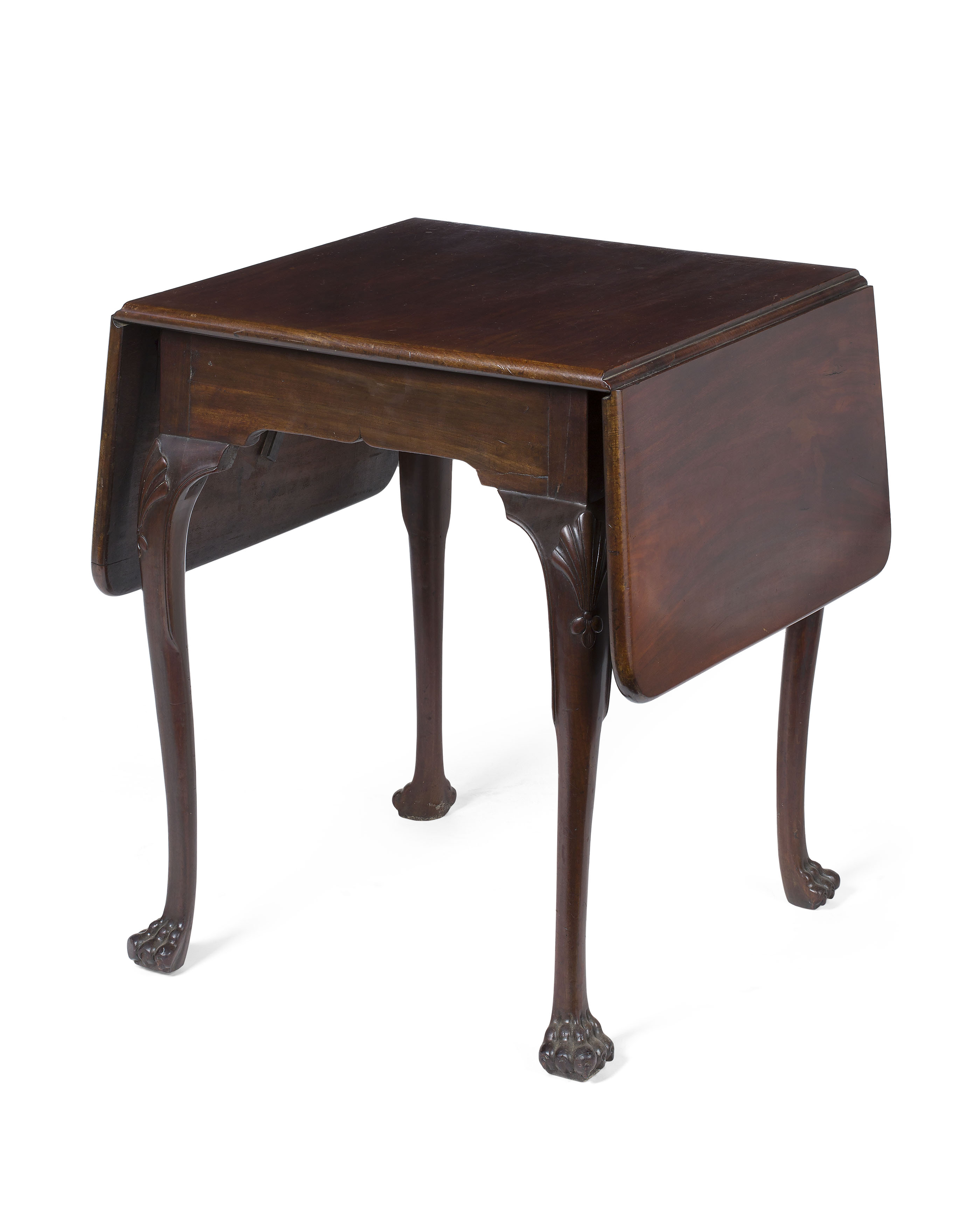IRISH GEORGE III MAHOGANY DROP LEAF TABLE