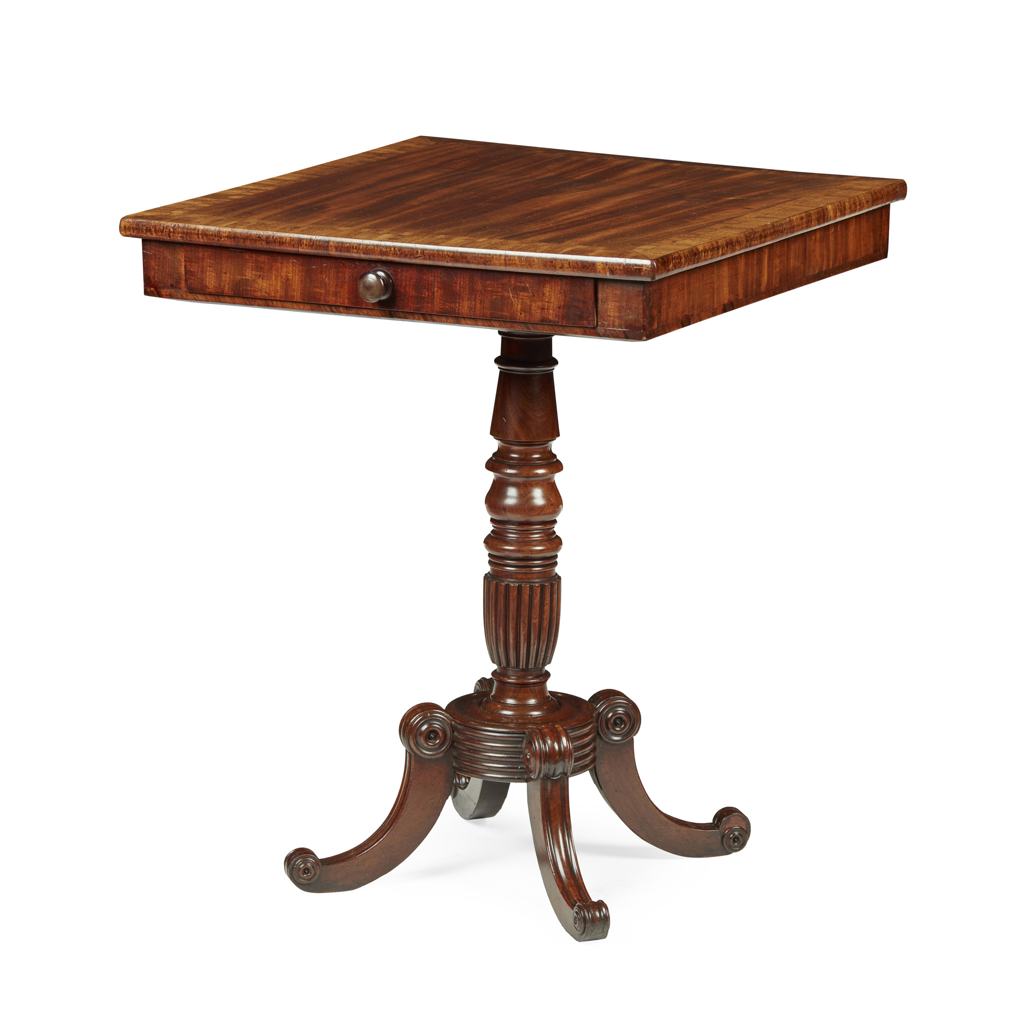 SCOTTISH GEORGE IV MAHOGANY PEDESTAL TABLE