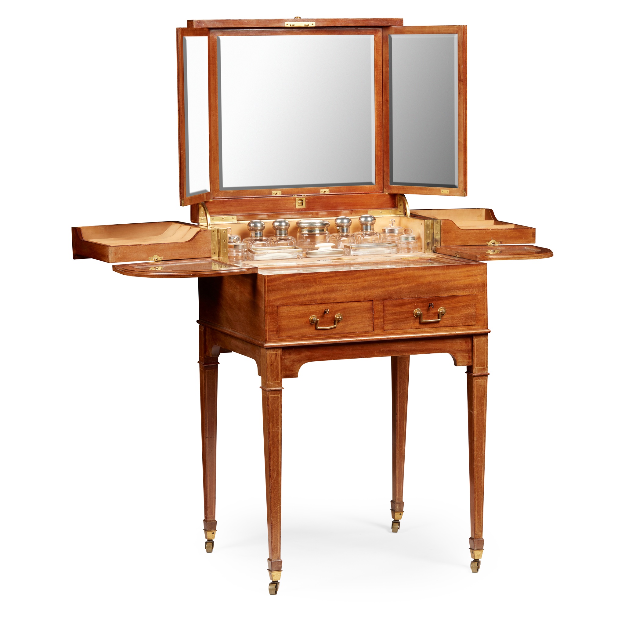 EDWARDIAN MAHOGANY DRESSING TABLE