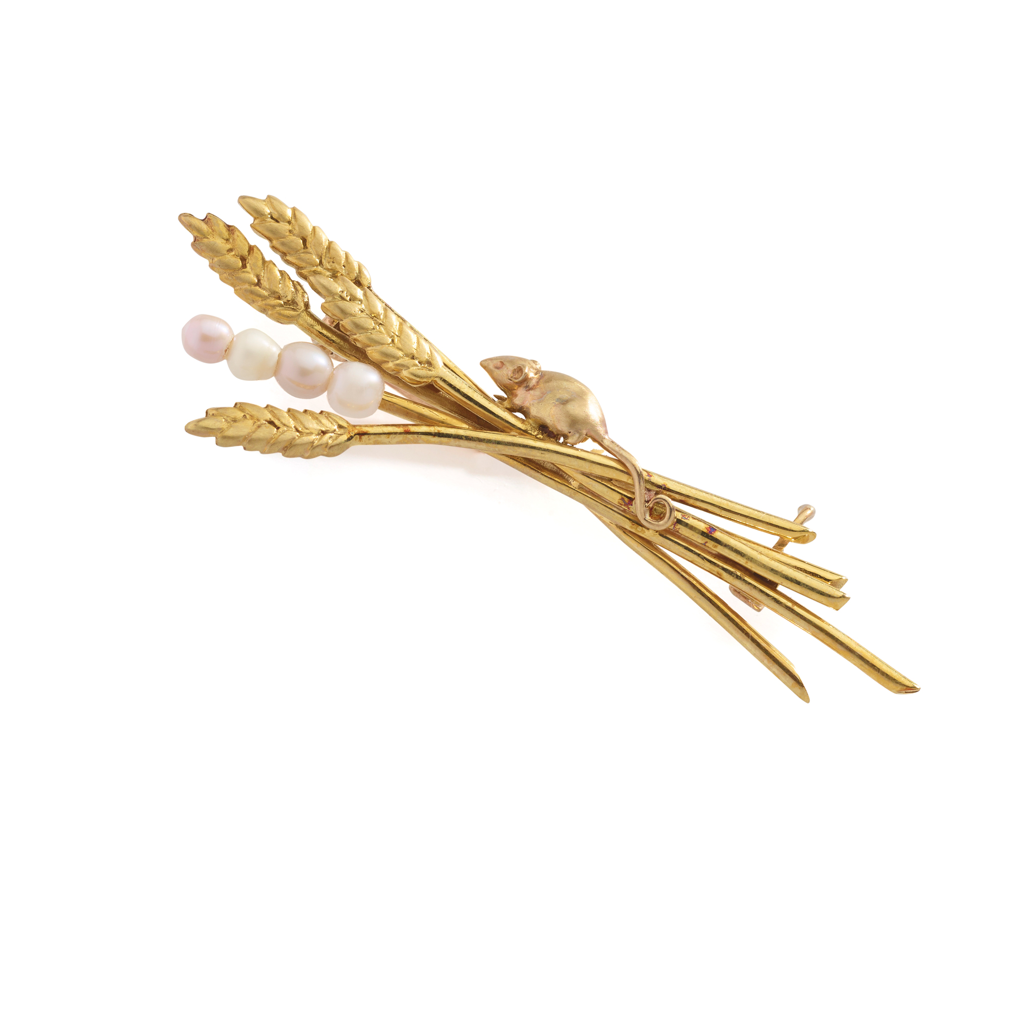 CAIRNCROSS OF PERTH: A SCOTTISH FRESHWATER PEARL 'TIM'ROUS BEASTIE' BROOCH