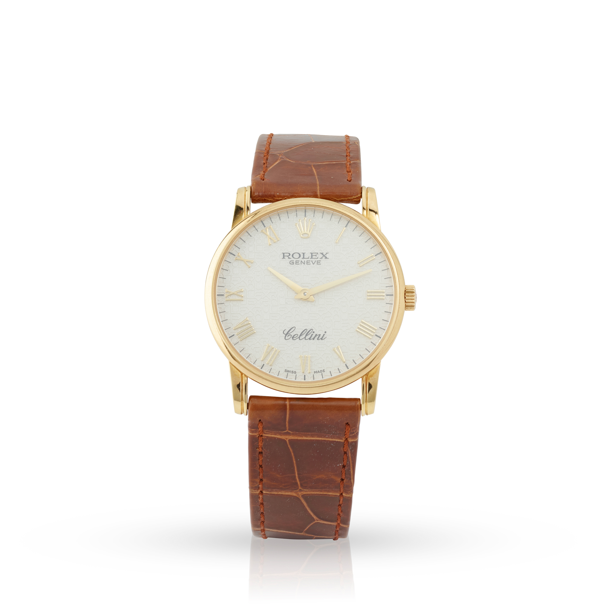 Rolex. A fine 18k yellow gold mechanical wristwatch