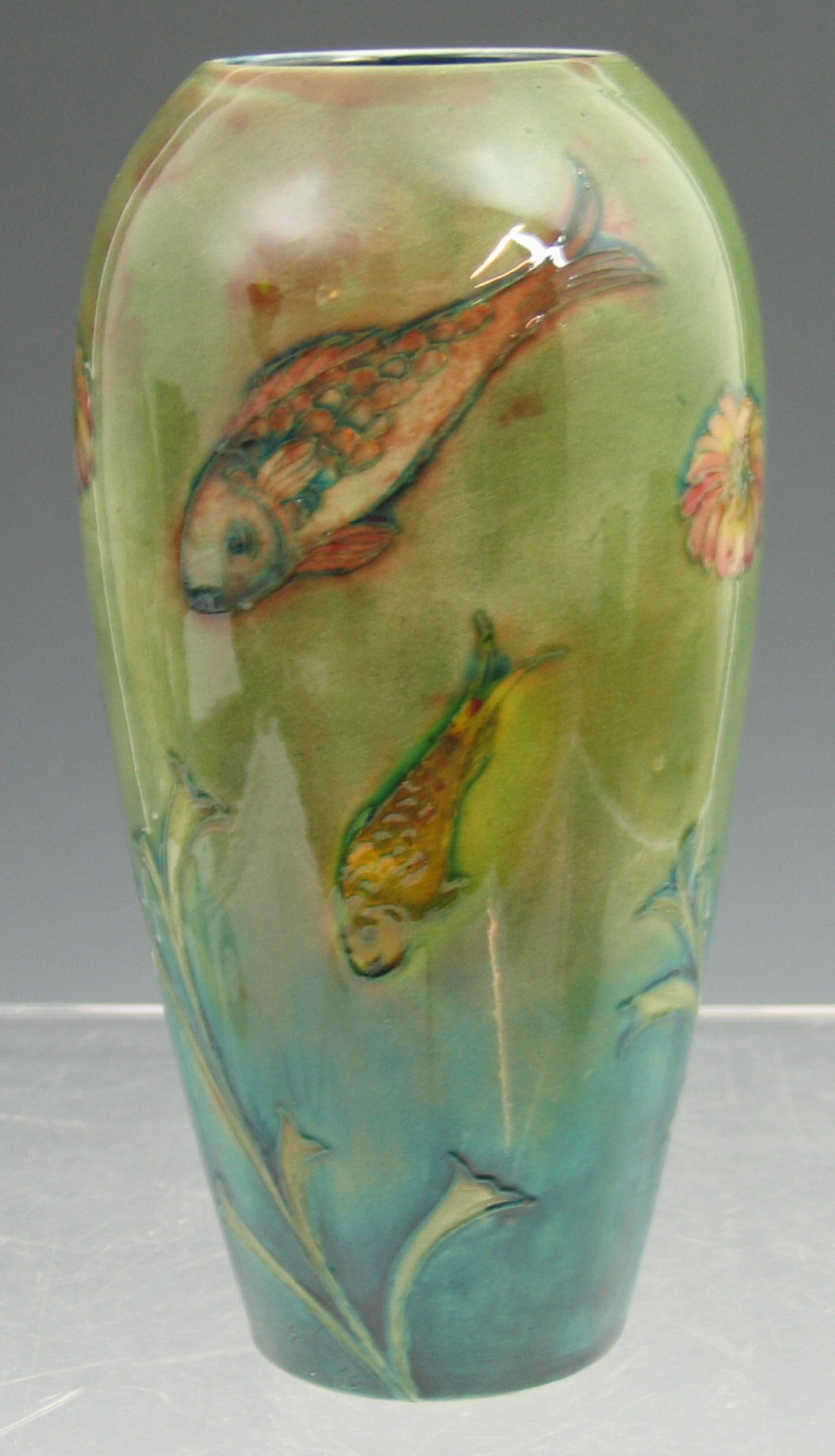 A Moorcroft flambe vase,