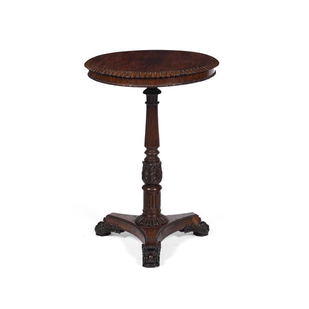 REGENCY ROSEWOOD WINE TABLE, ATTRIBUTED TO GILLOWS