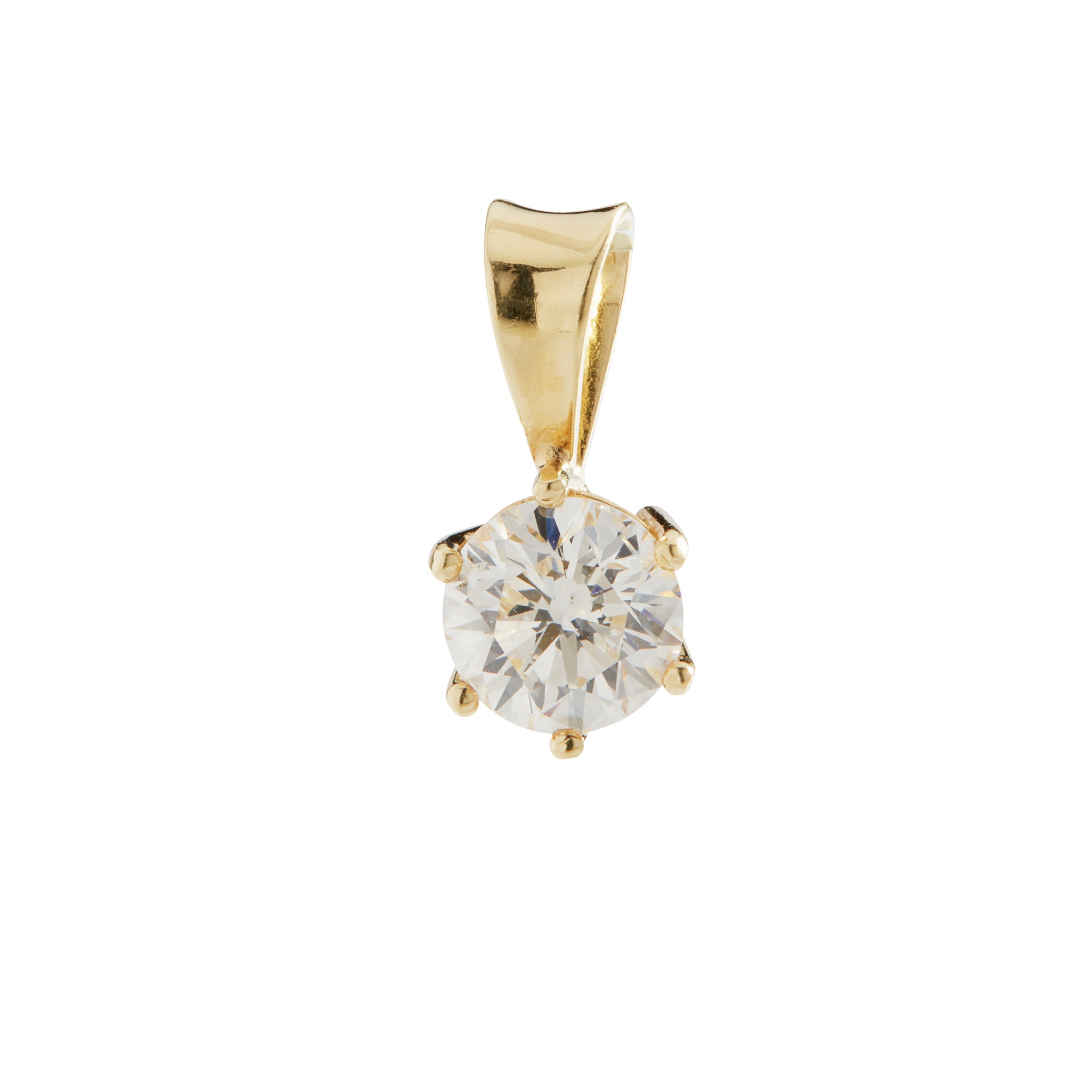 A diamond pendant