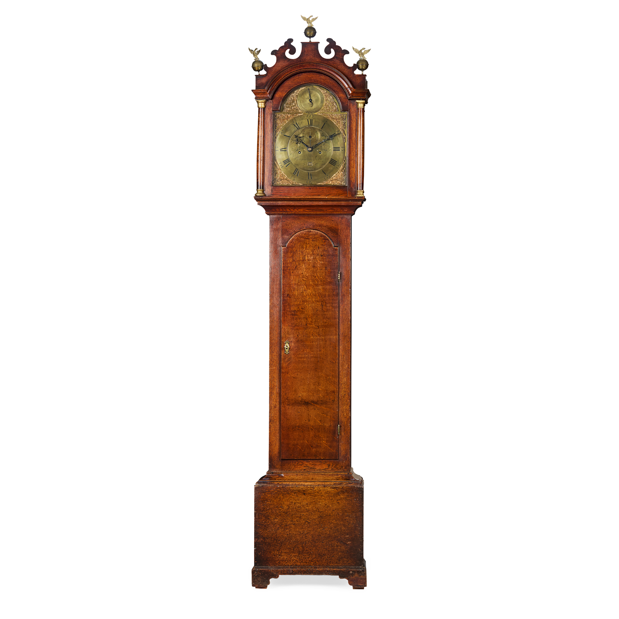 GEORGE III OAK LONGCASE CLOCK, BENJAMIN LOCKWOOD, SWAFFHAM