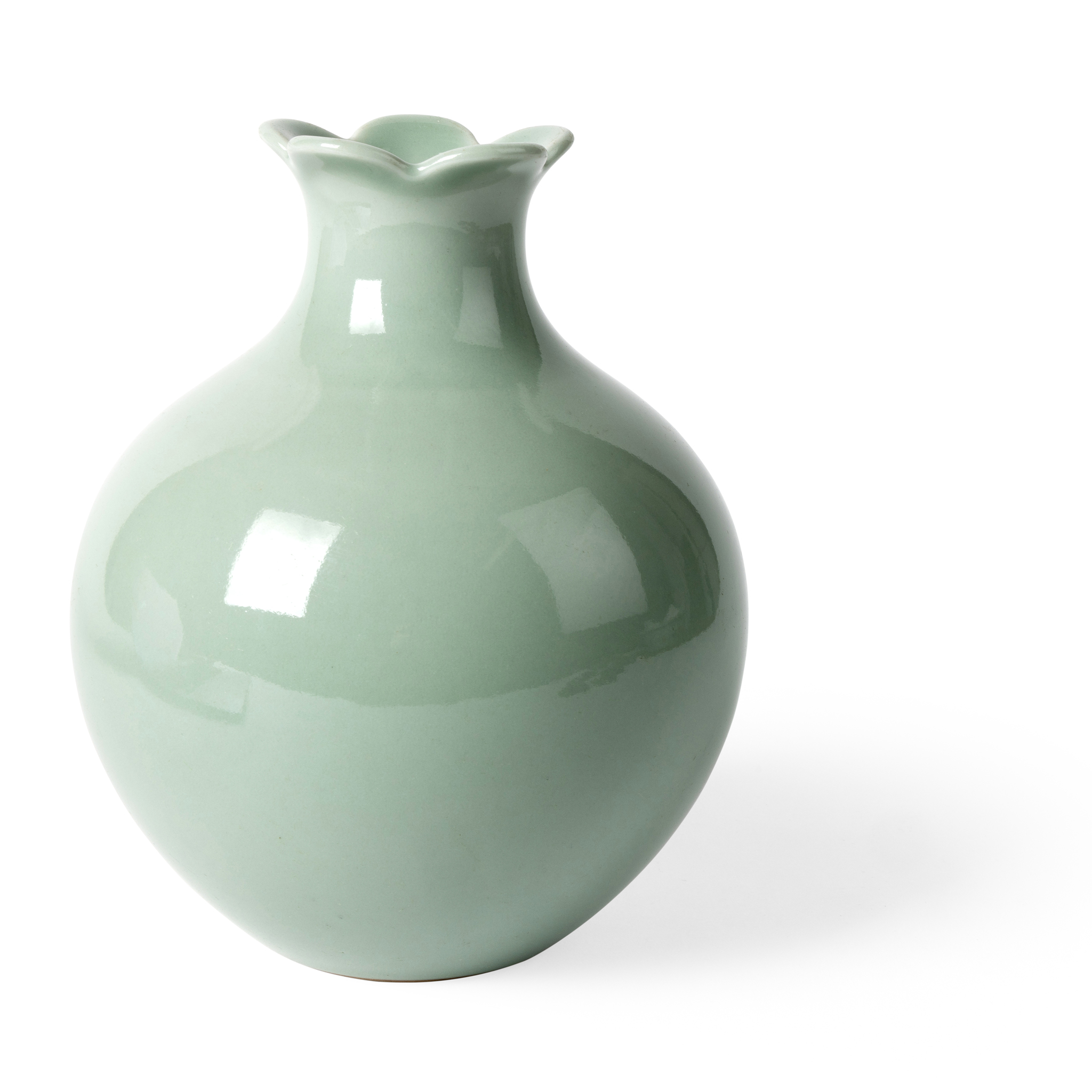 CHINESE CELADON-GLAZED 'POMEGRANATE' JAR