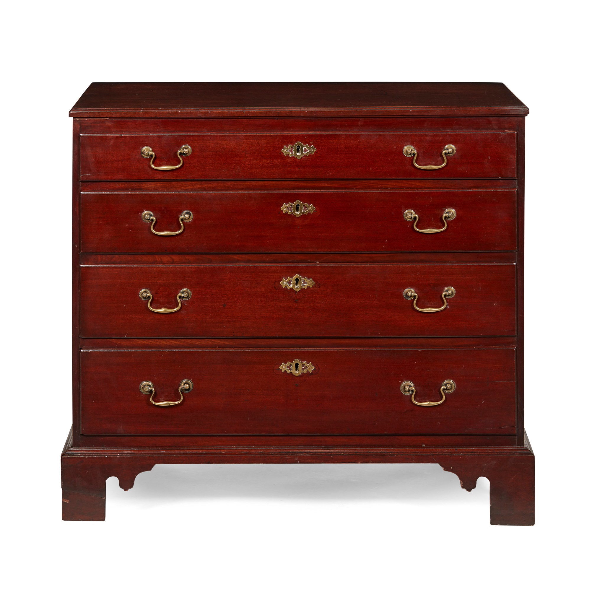 GEORGE III MAHOGANY CHEST OF DRAWERS