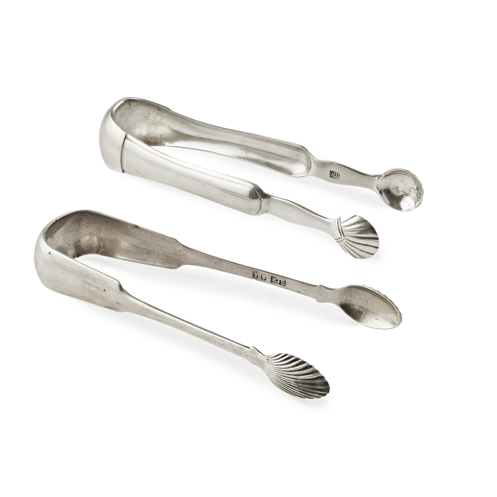 Dundee - A pair of Scottish provincial sugar tongs