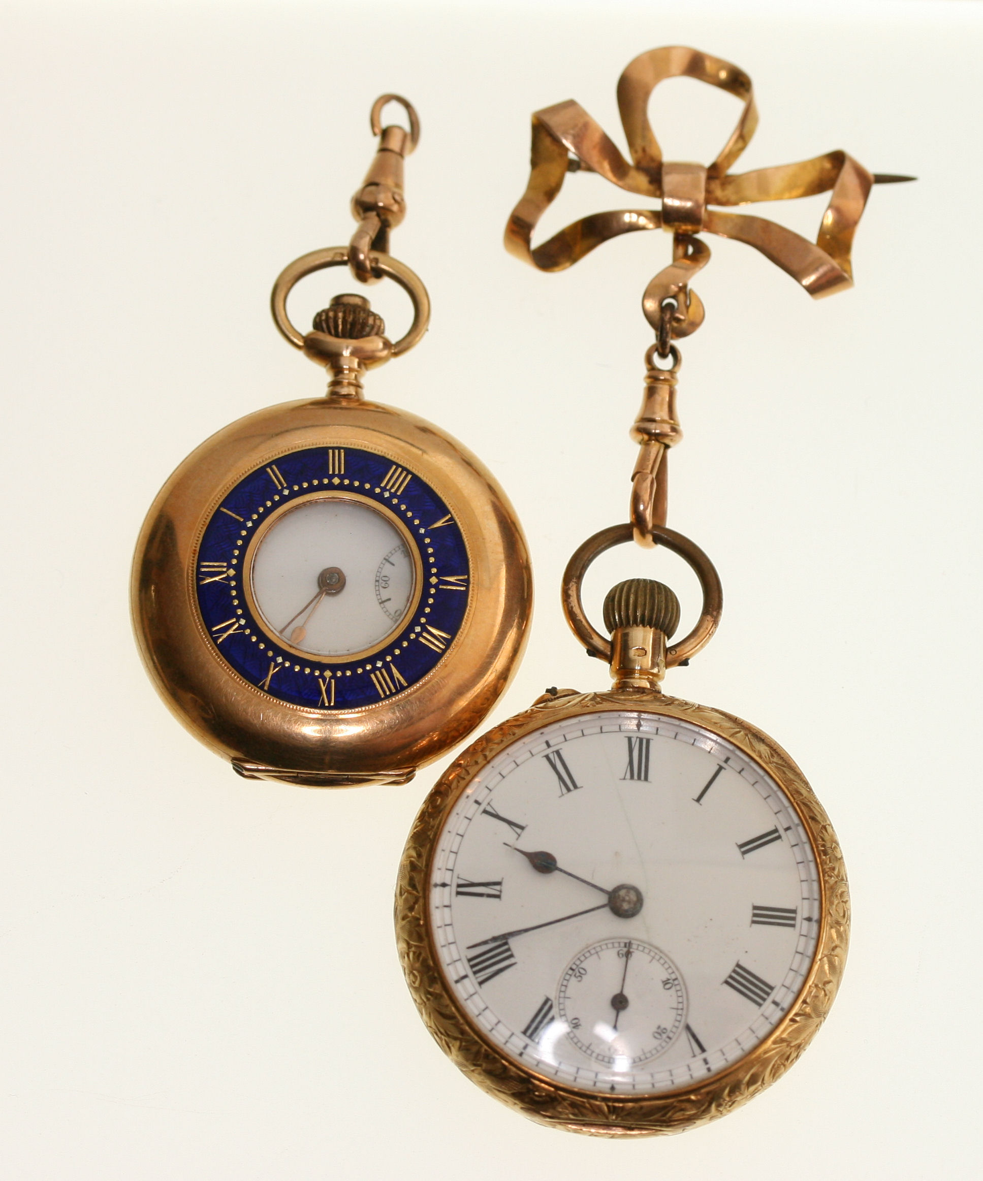 An 18K gold cased Victorian fob watch