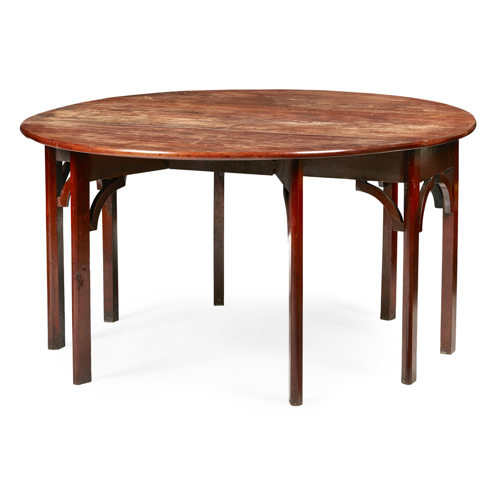 GEORGE III MAHOGANY DOUBLE GATELEG DROPLEAF TABLE