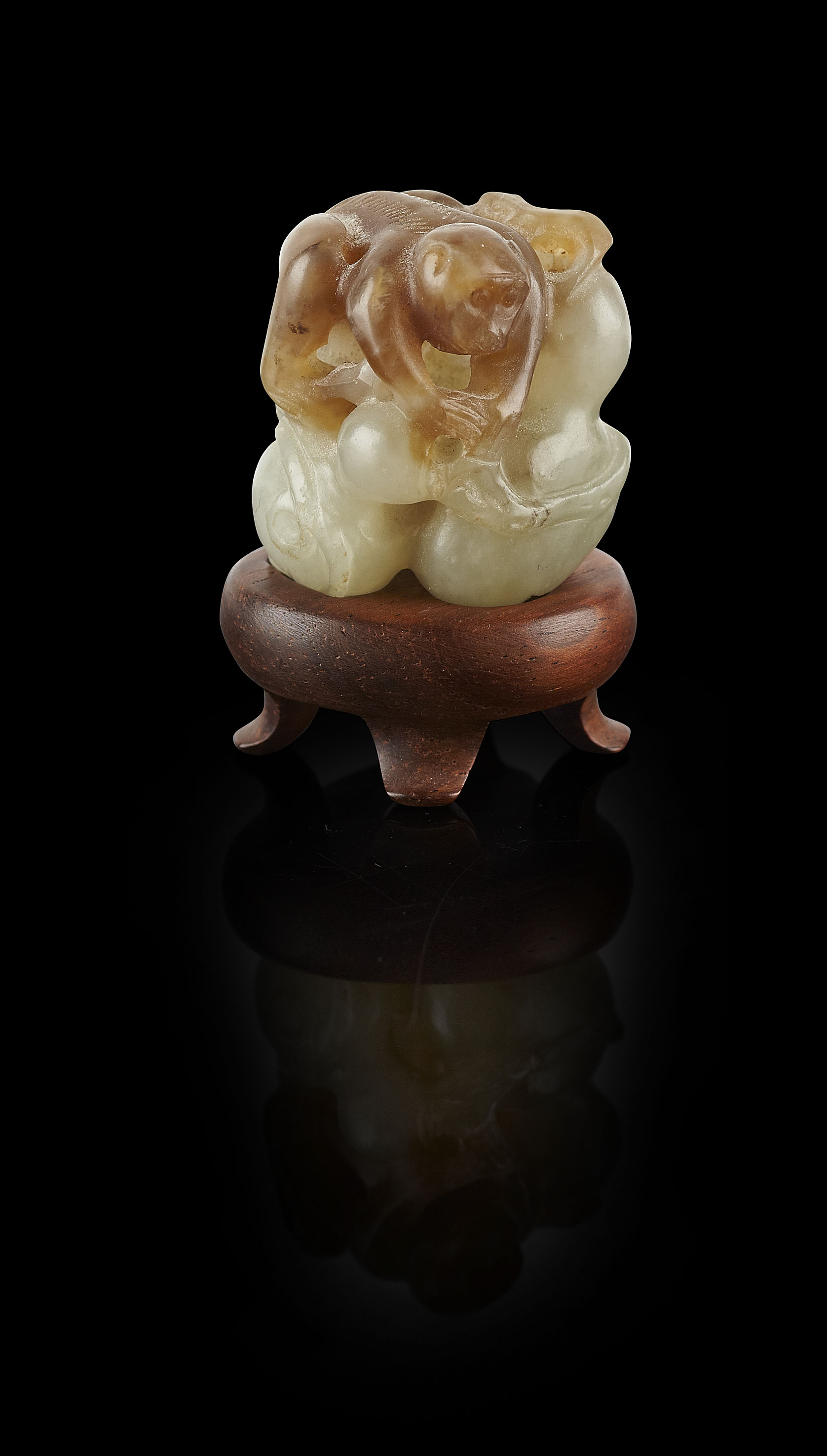 CARVED JADE FIGURE GROUP