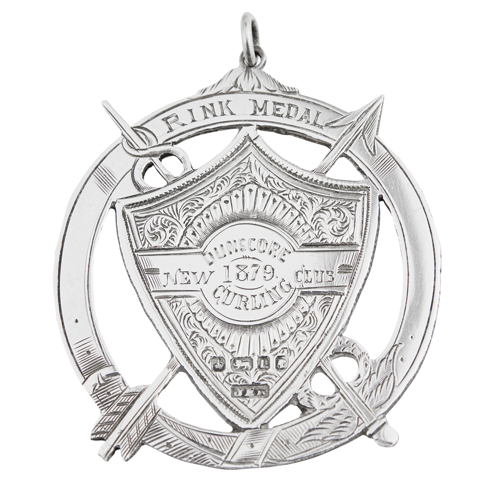 A VICTORIAN CURLING MEDAL