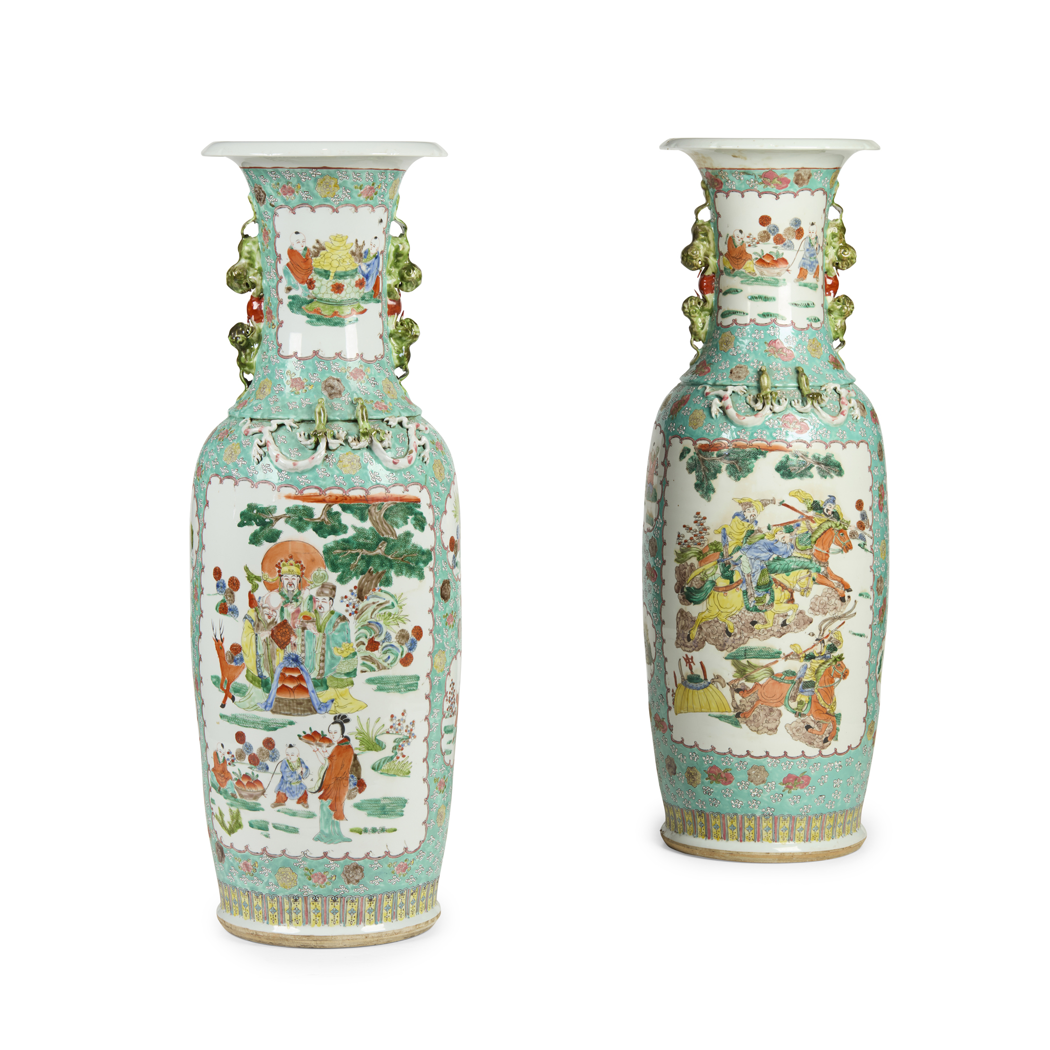 PAIR OF CHINESE PORCELAIN FLOOR VASES