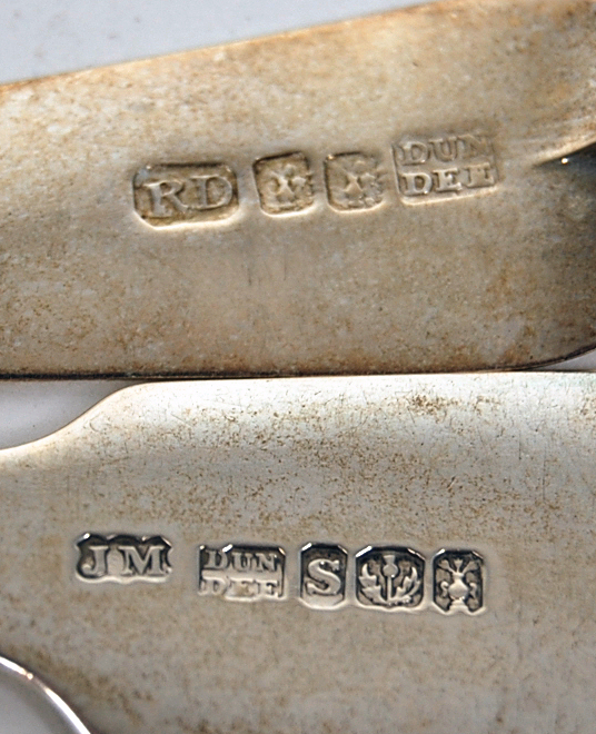 Dundee - A group of Scottish provincial tablespoons