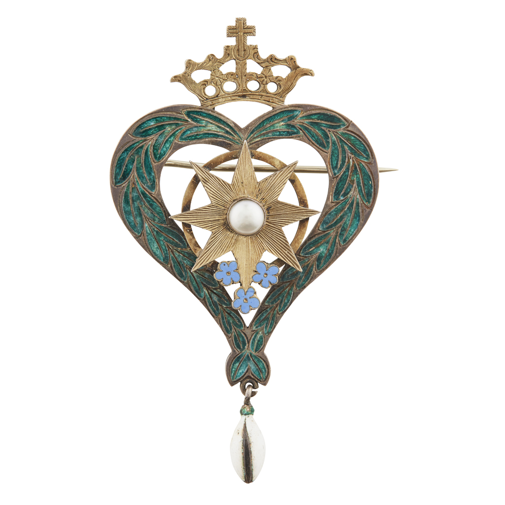 A STAR OF SNOWDOUN MASONIC LADIES CHAPTER BROOCH