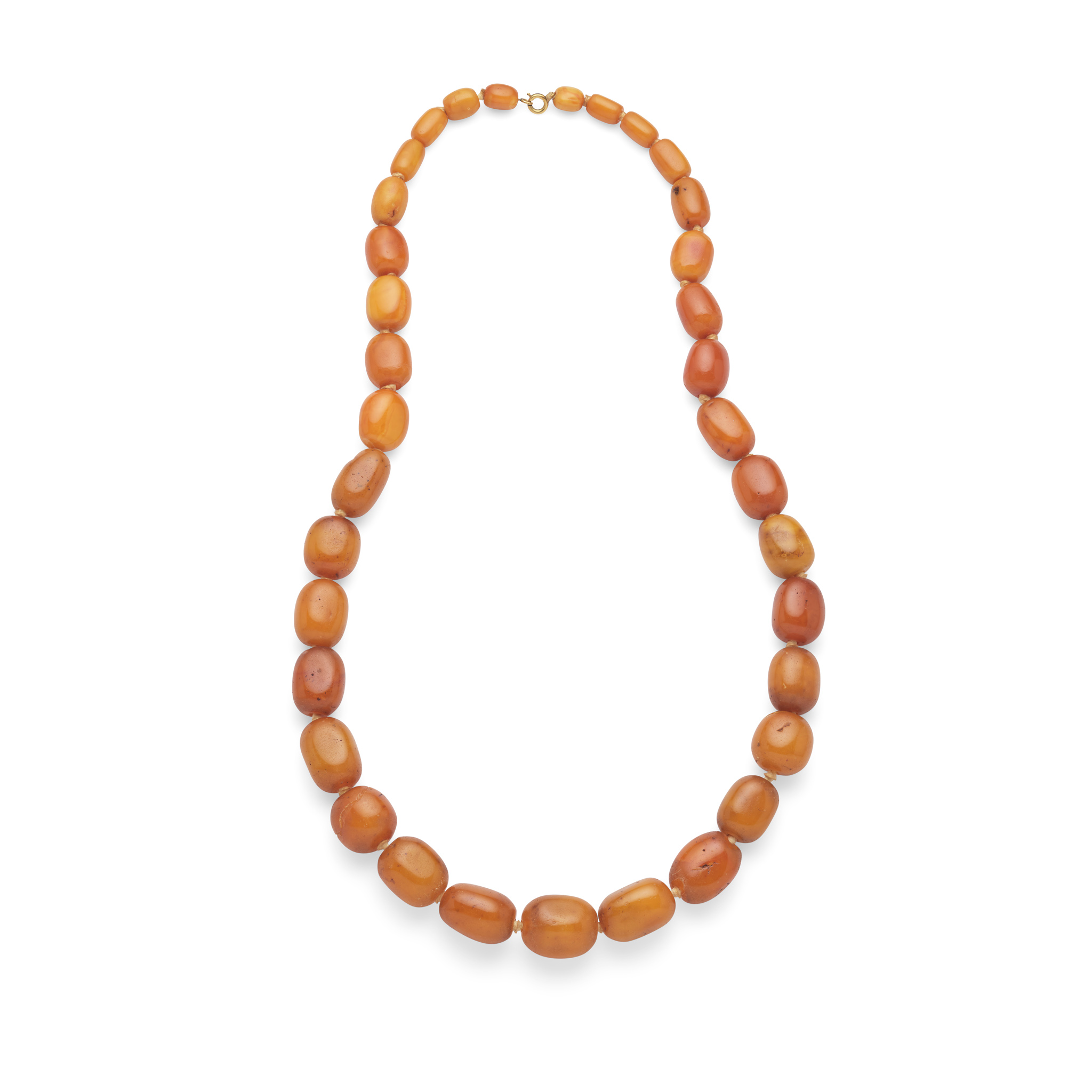 An amber necklace