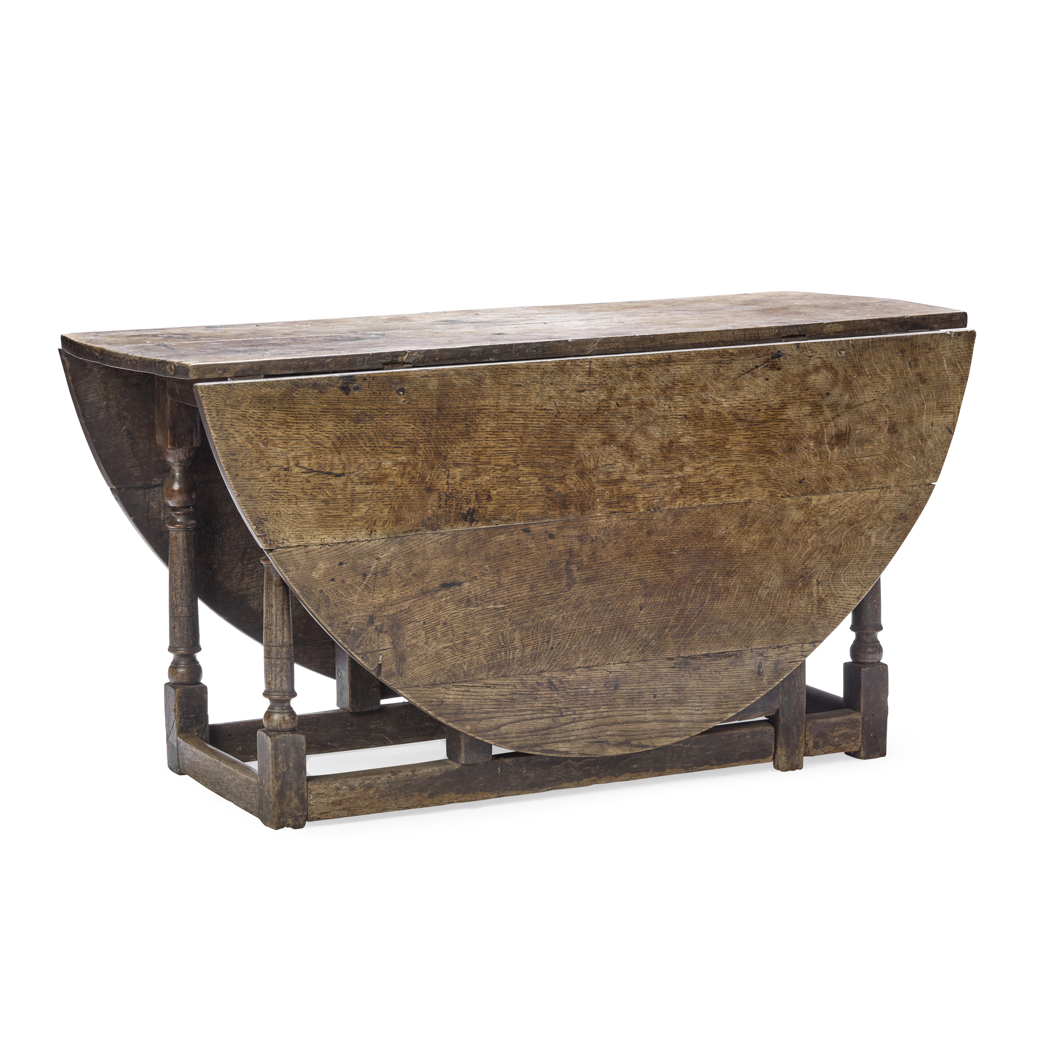 GEORGE III OAK GATELEG TABLE