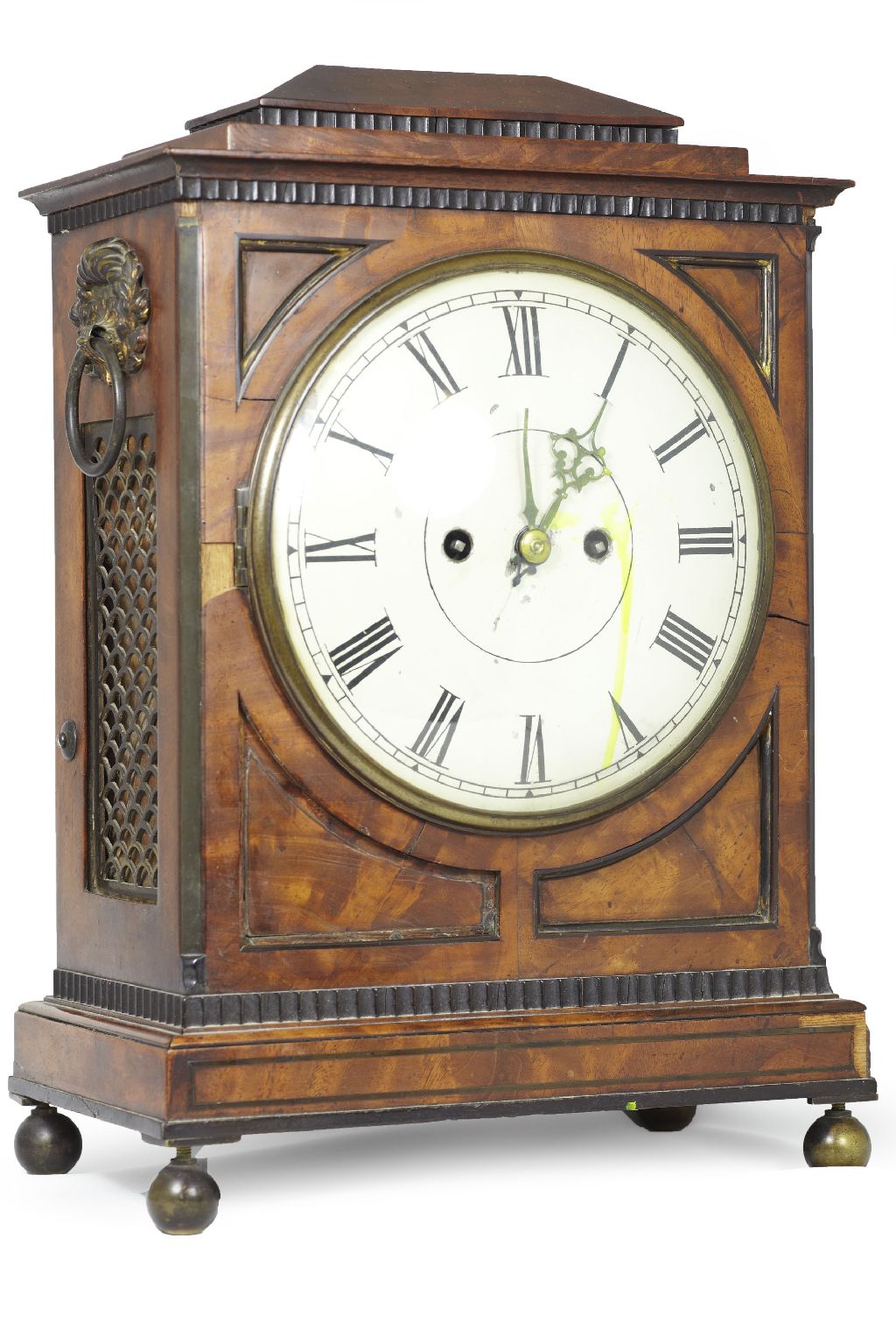 REGENCY MAHOGANY TABLE CLOCK