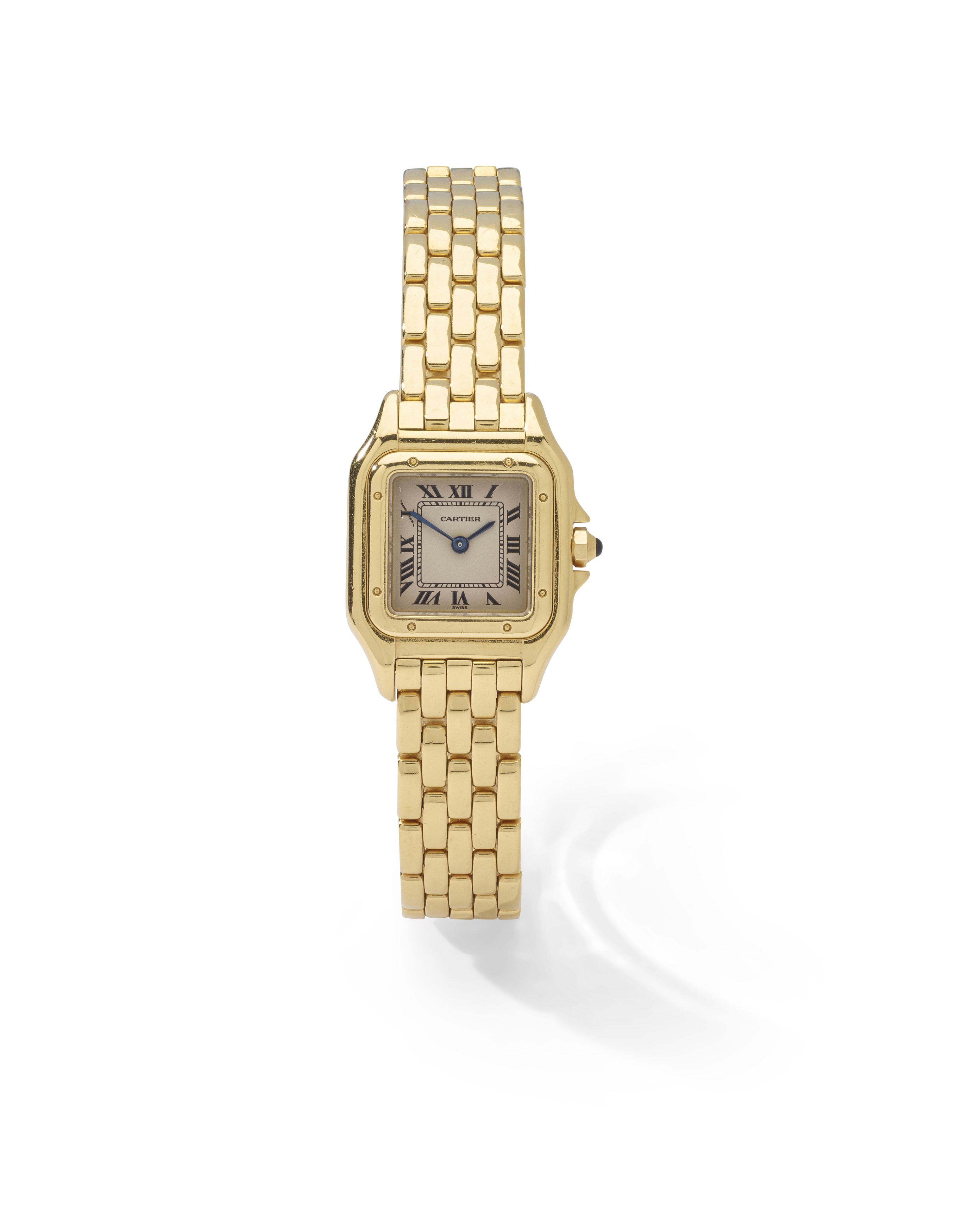 Cartier: An 18ct gold wristwatch
